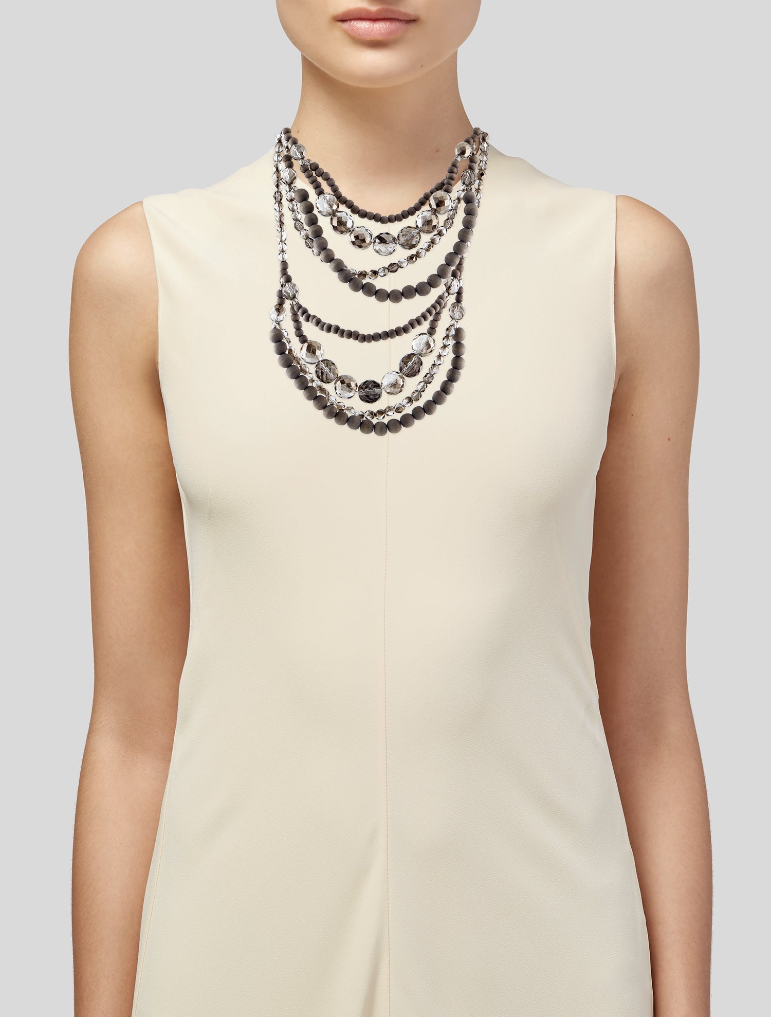 Brunello Cucinelli Beaded Multi-Strand Necklace