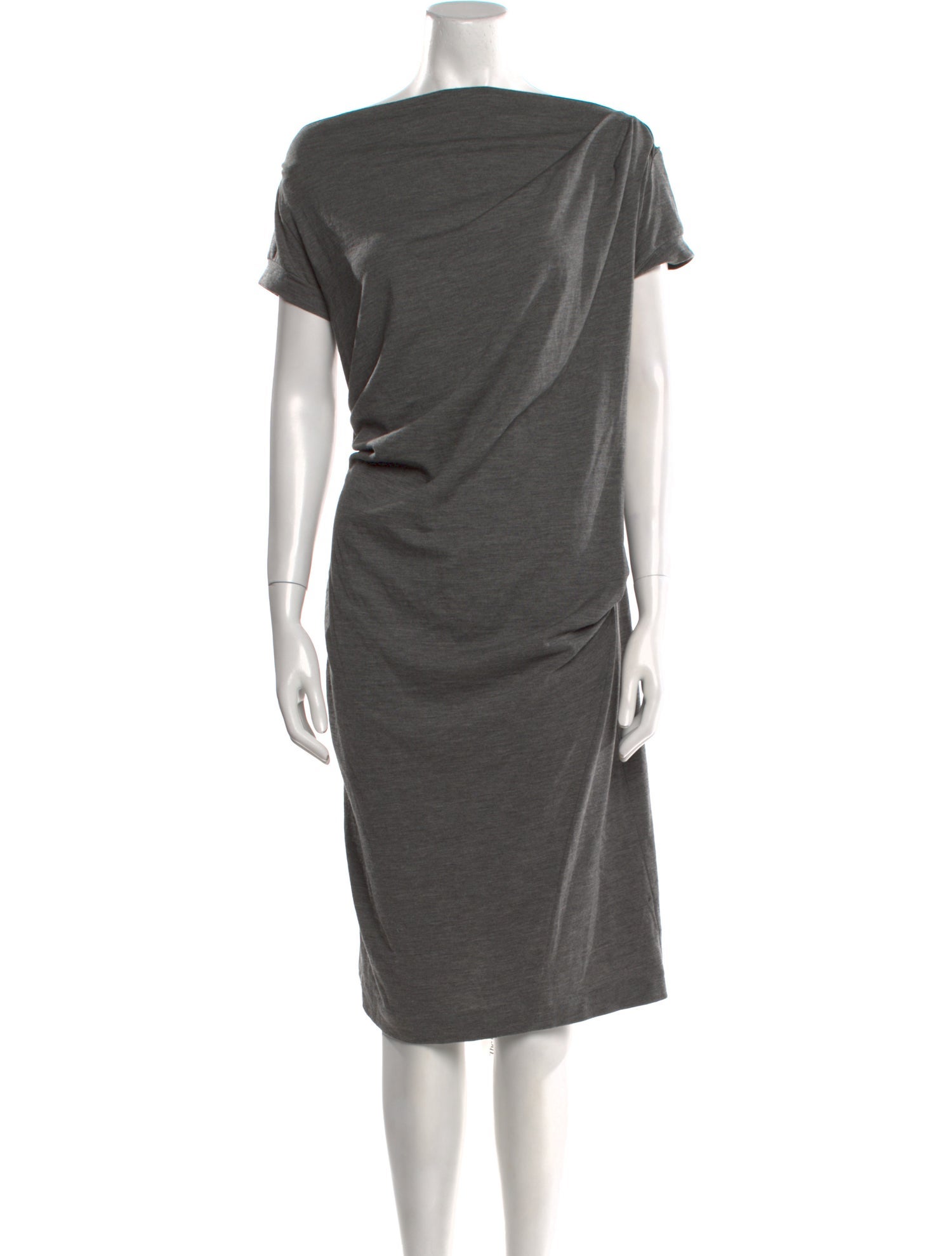 Brunello Cucinelli Virgin Wool Knee-Length Dress