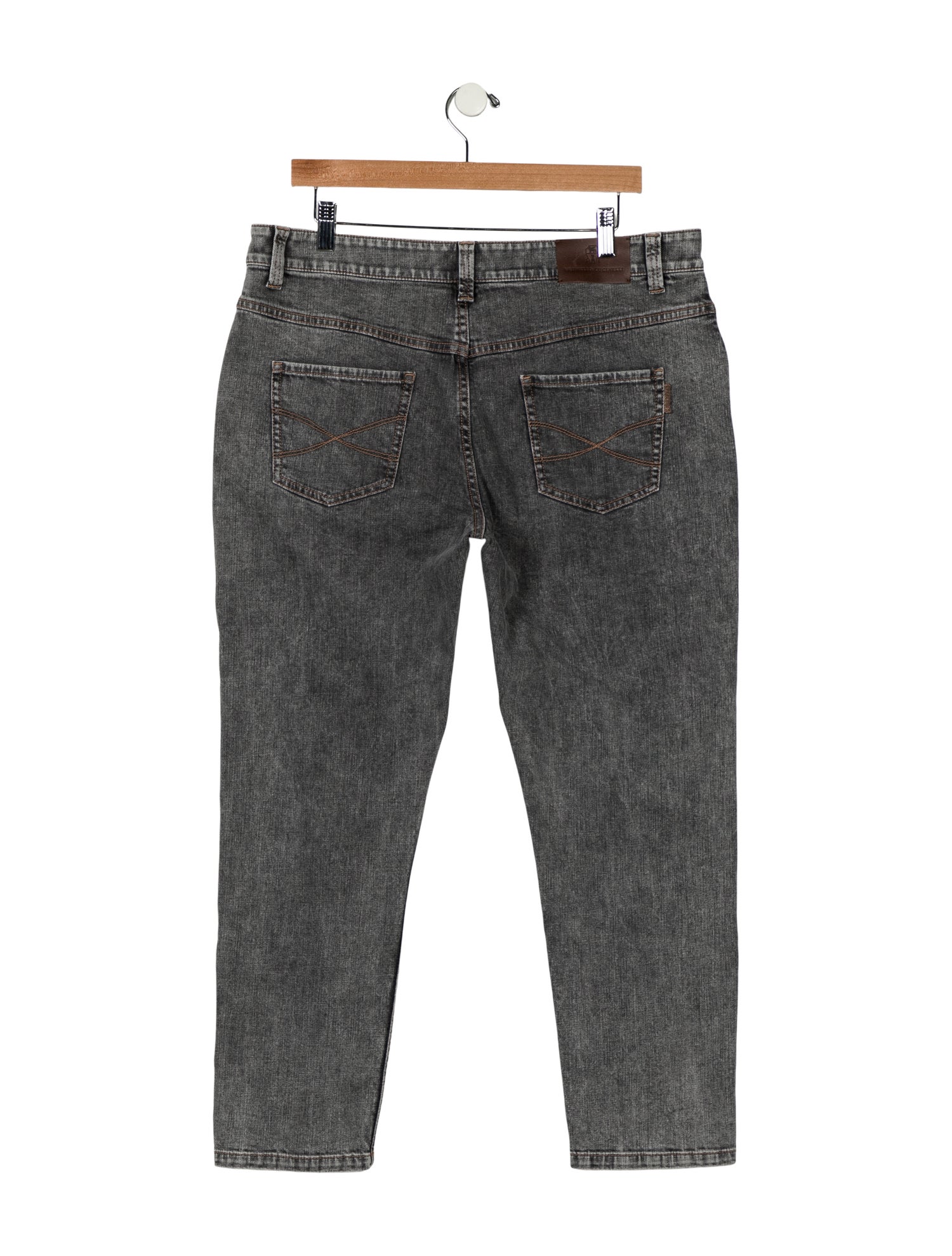 Brunello Cucinelli Mid-Rise Straight Leg Jeans