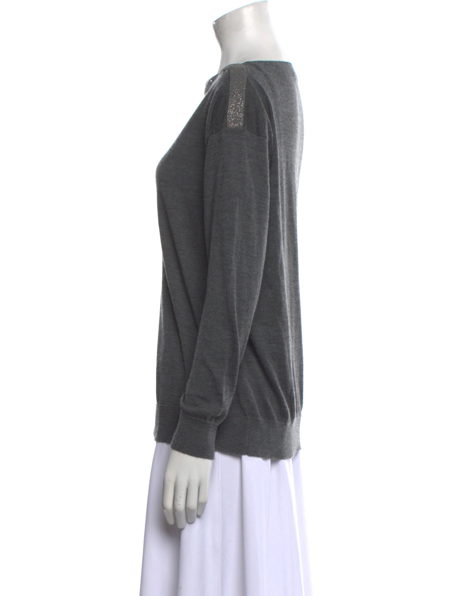 Brunello Cucinelli Cashmere Bateau Neckline Sweater