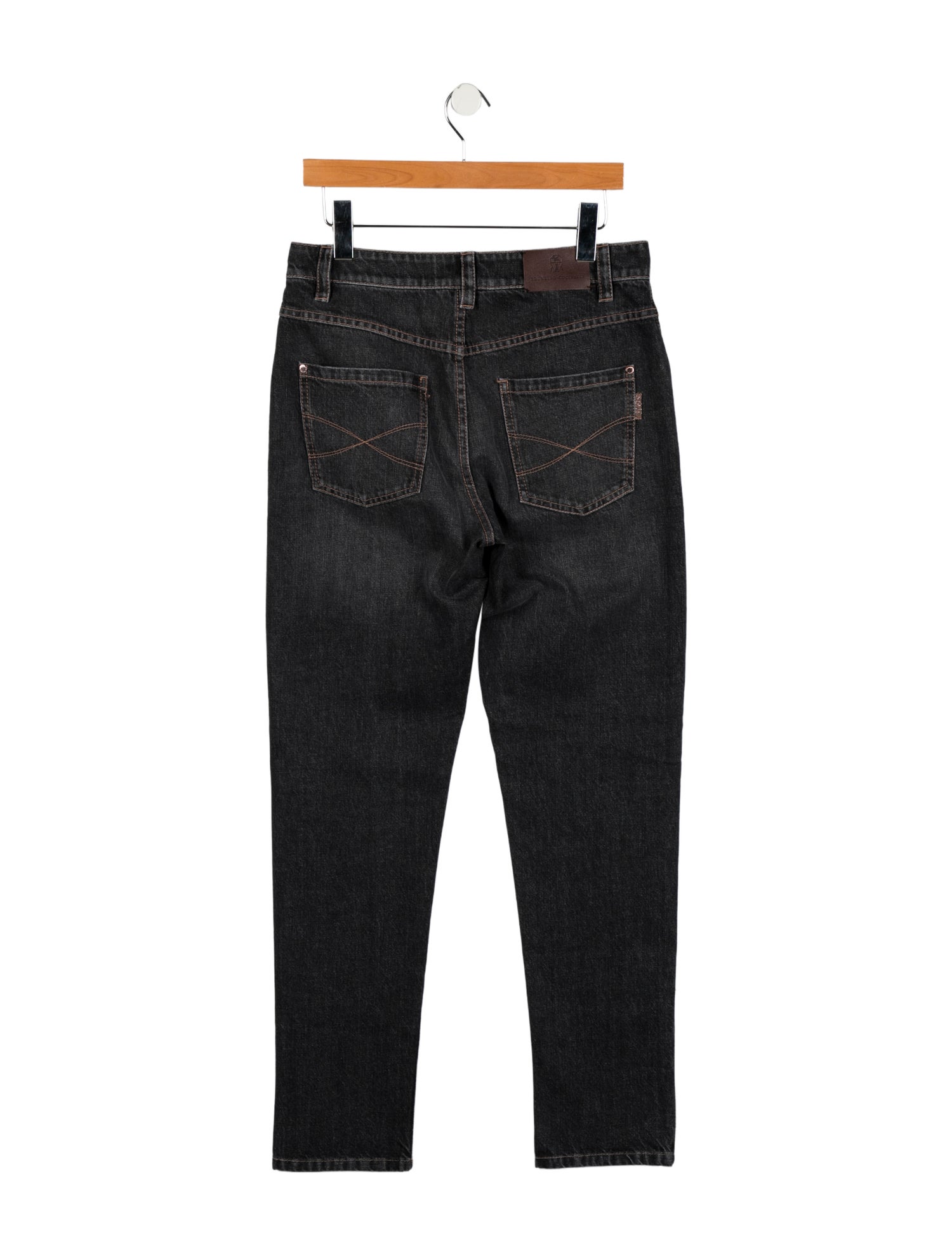 Brunello Cucinelli Mid-Rise Straight Leg Jeans