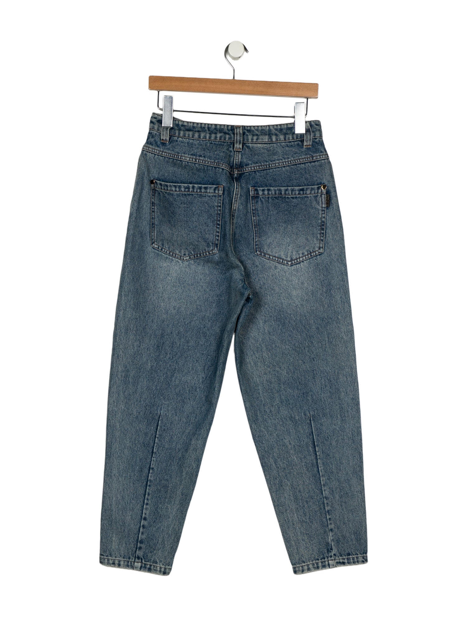 Brunello Cucinelli High-Rise Straight Leg Jeans