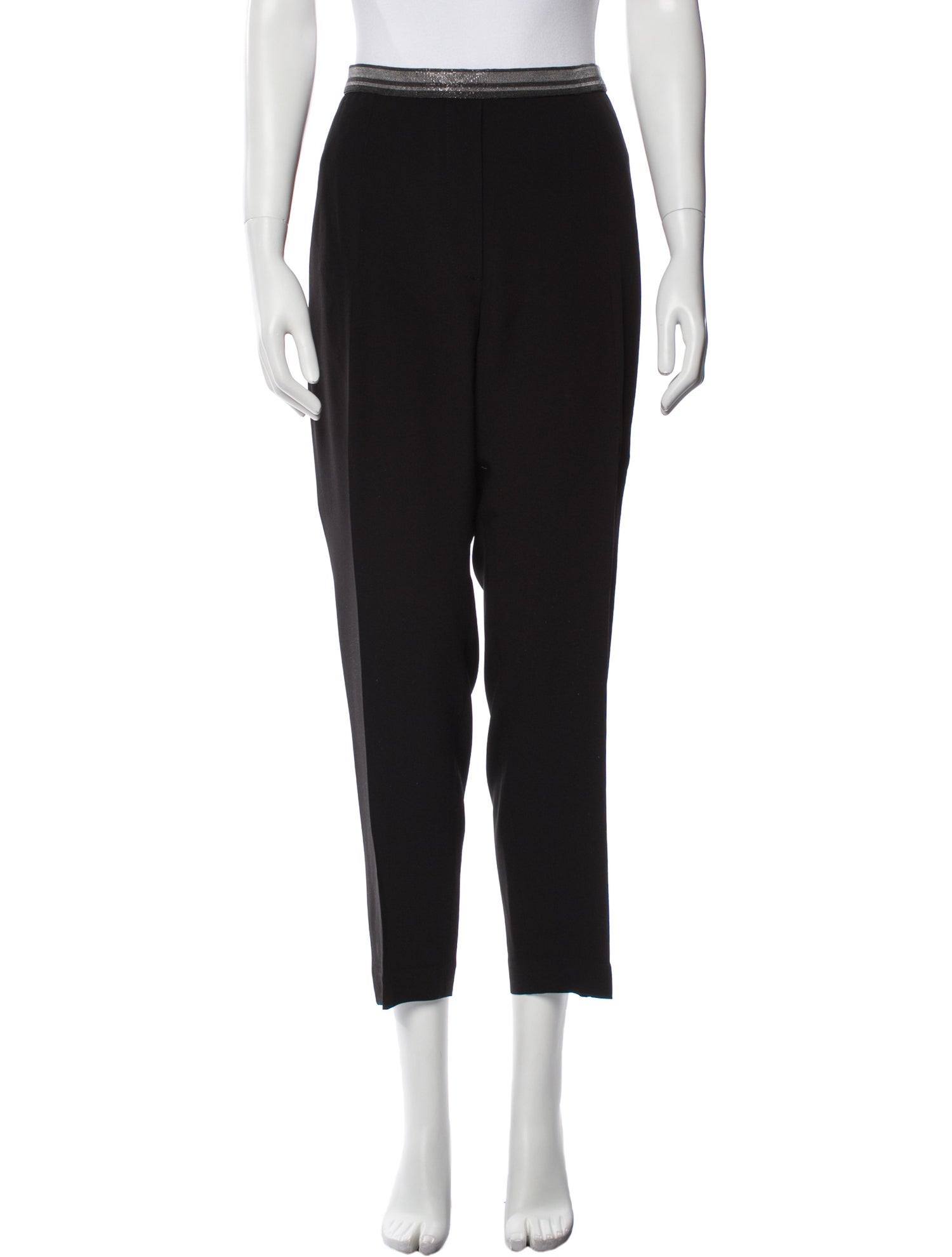 Brunello Cucinelli Silk Straight Leg Pants