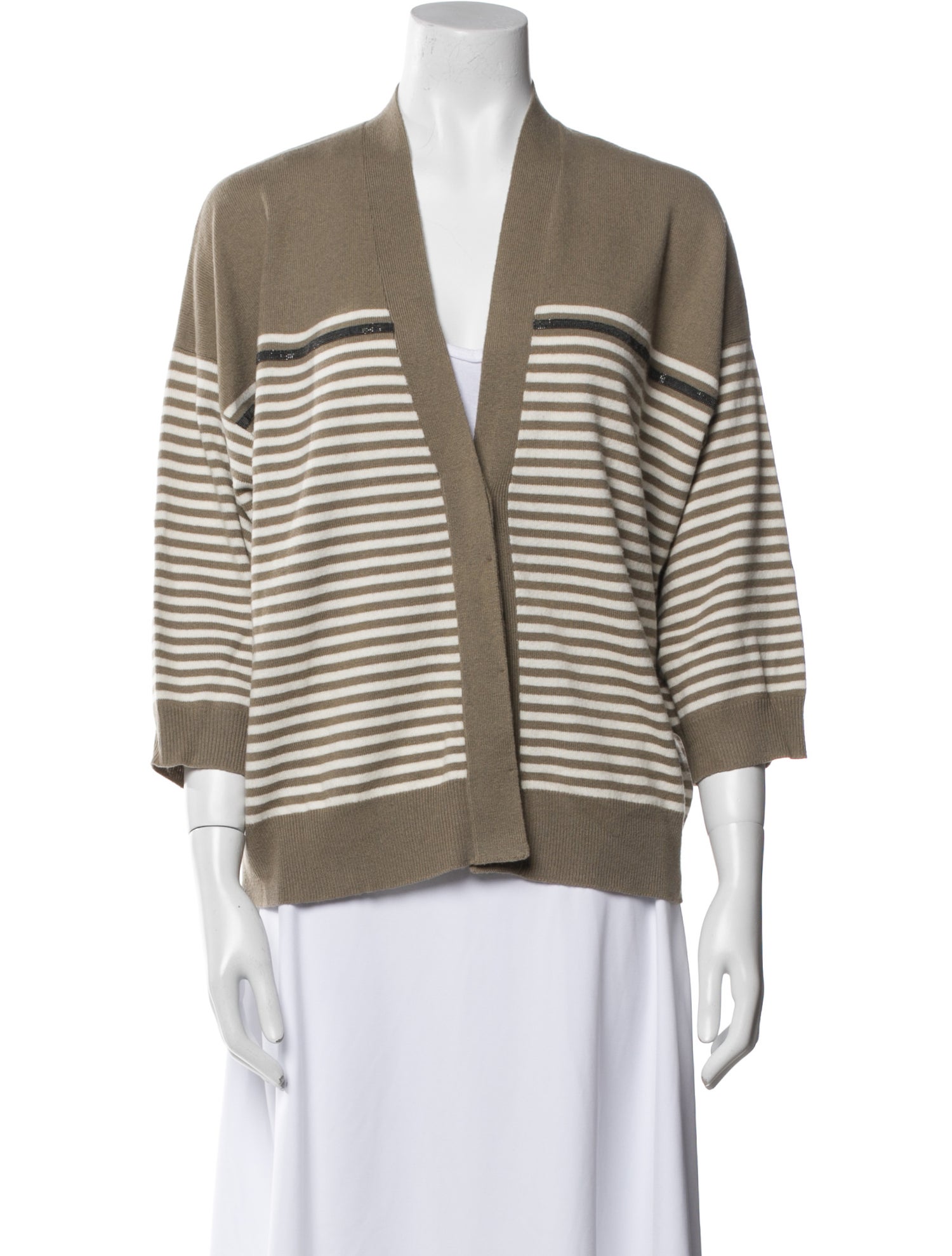 Brunello Cucinelli Virgin Wool Striped Sweater
