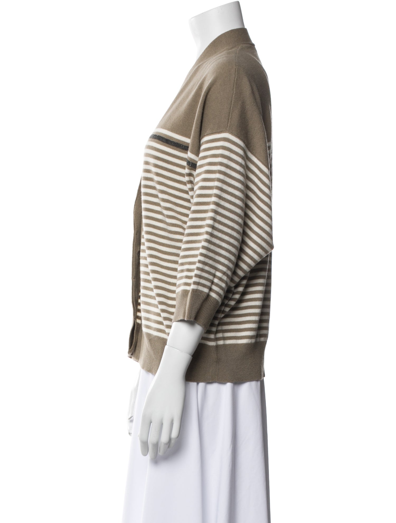 Brunello Cucinelli Virgin Wool Striped Sweater