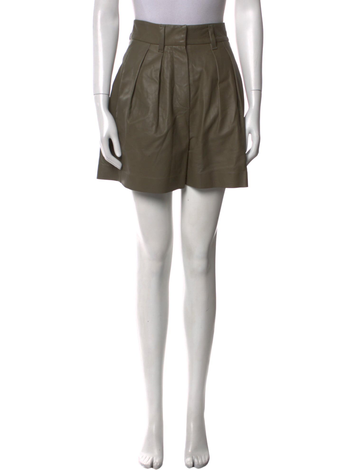 Brunello Cucinelli Leather Mini Shorts w/ Tags