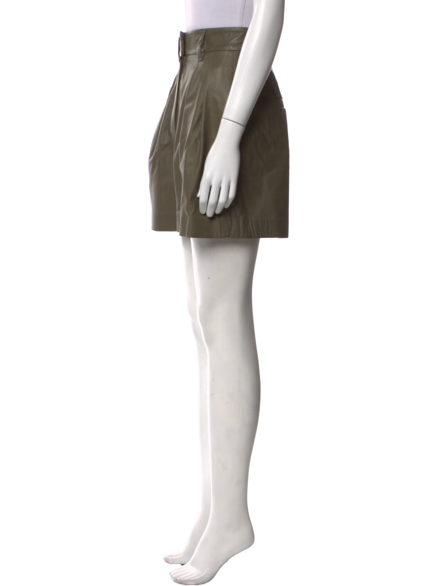 Brunello Cucinelli Leather Mini Shorts w/ Tags