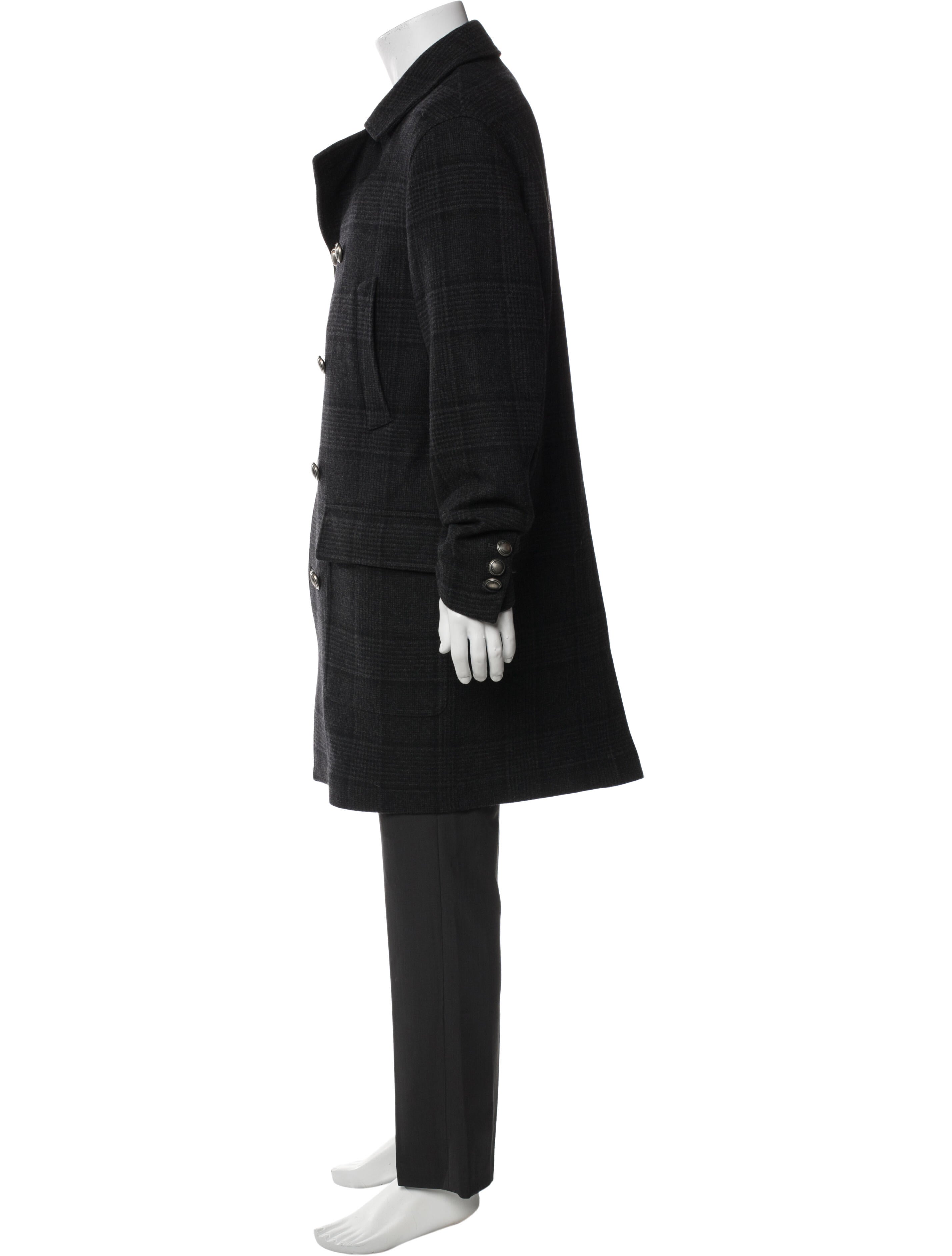 Brunello Cucinelli Plaid Print Peacoat