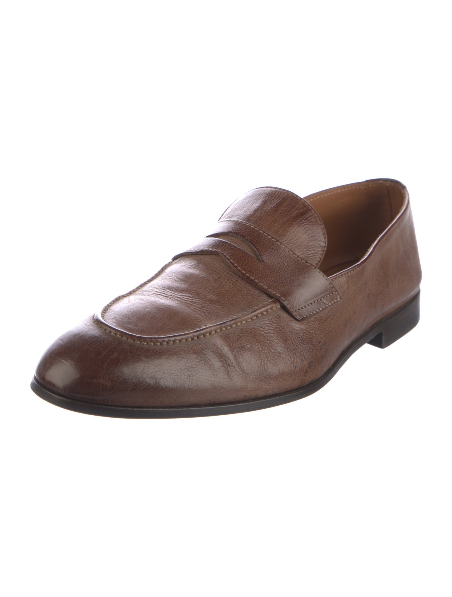 Brunello Cucinelli Leather Dress Loafers