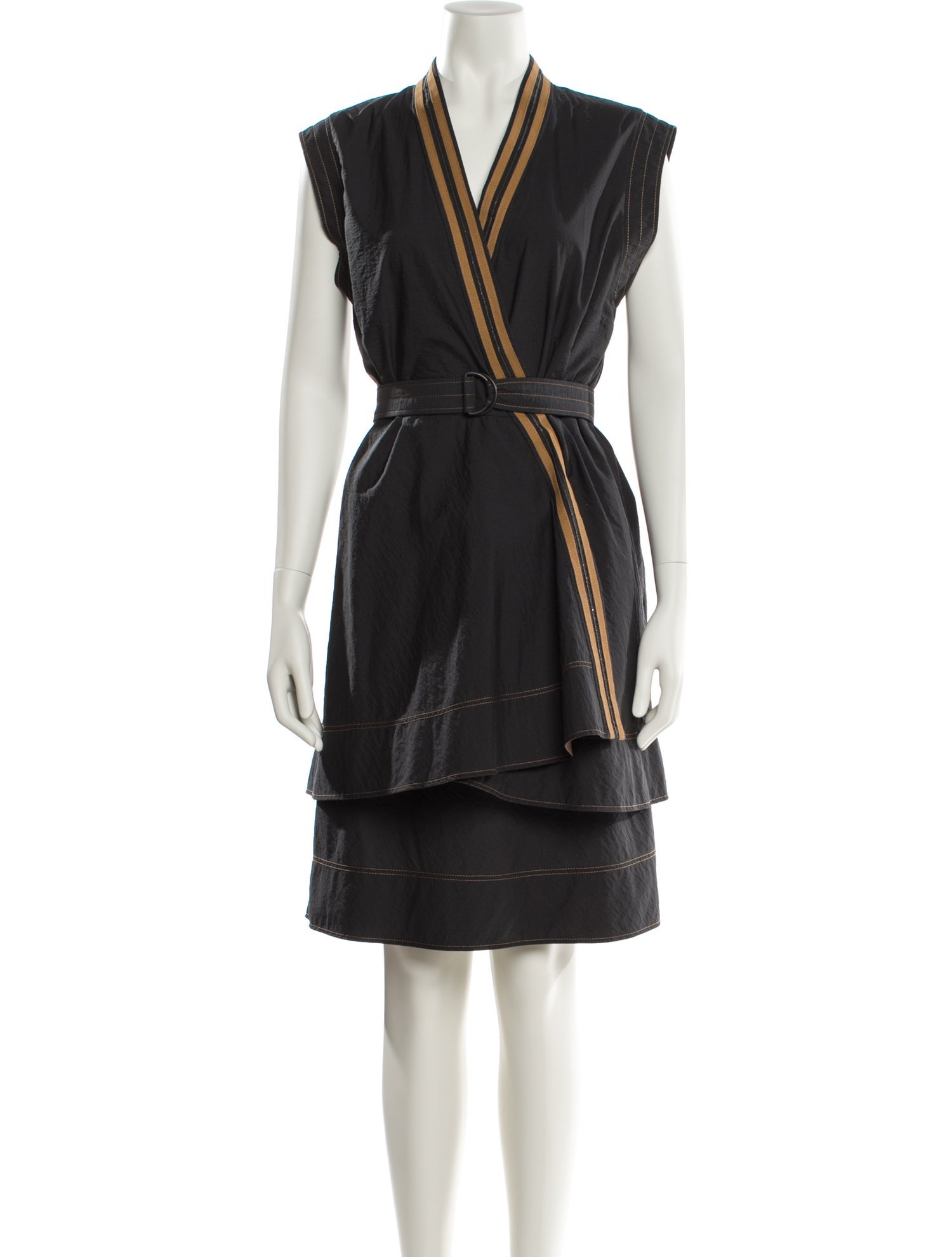 Brunello Cucinelli V-Neck Knee-Length Dress