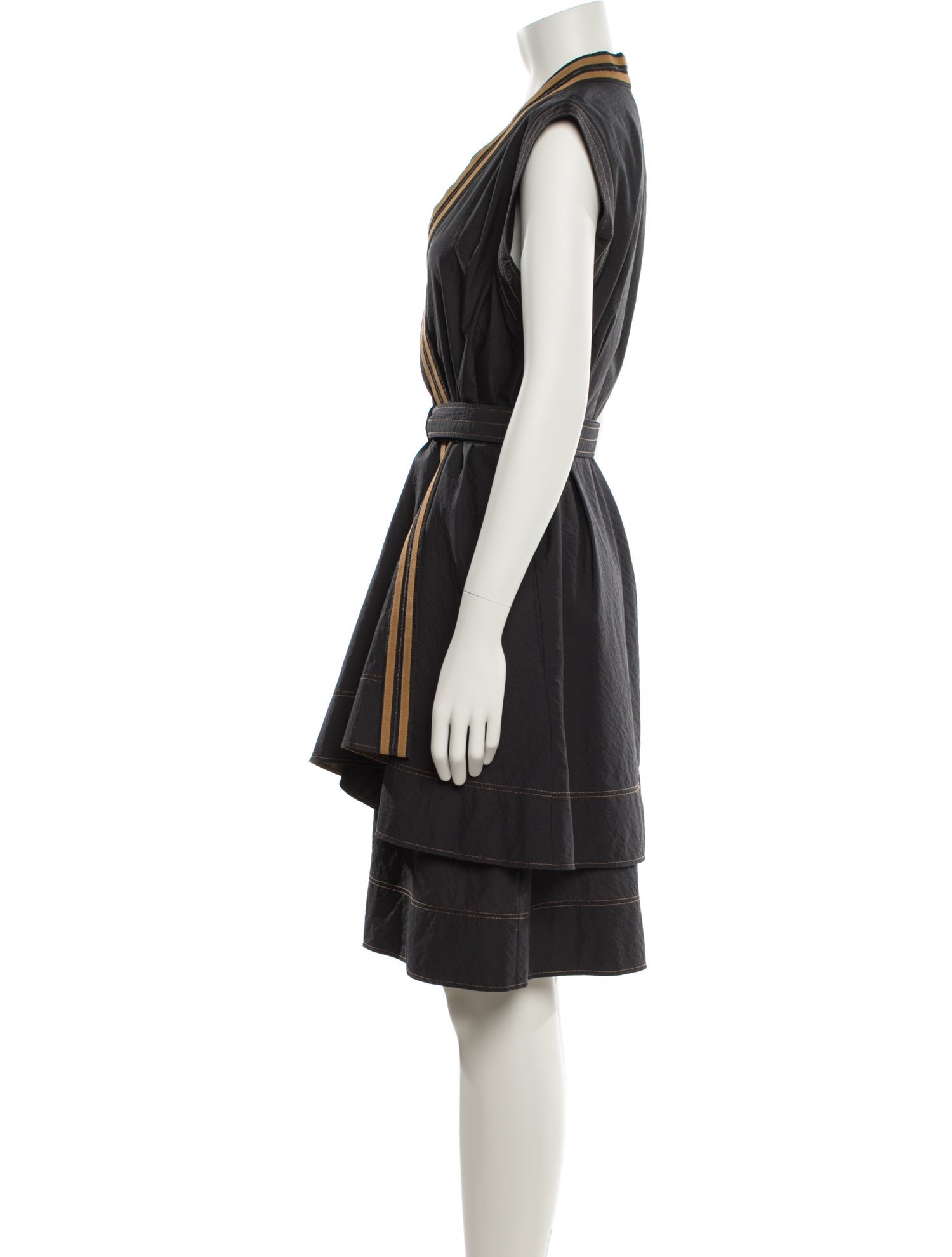 Brunello Cucinelli V-Neck Knee-Length Dress