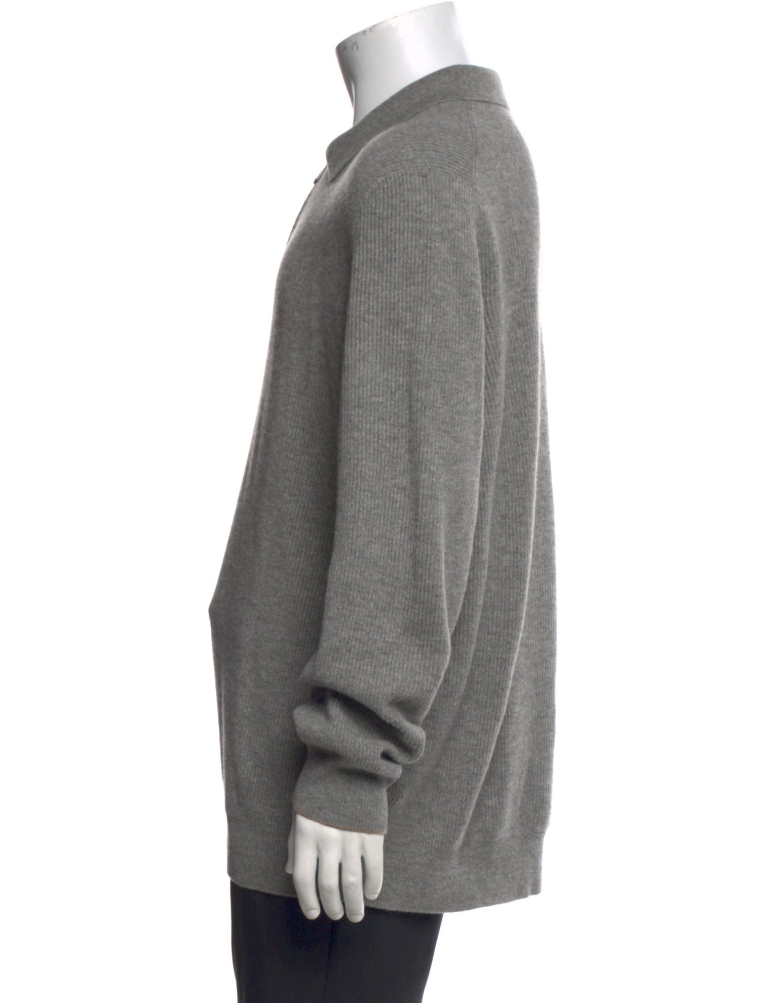 Brunello Cucinelli Cashmere Collar Polo Sweater