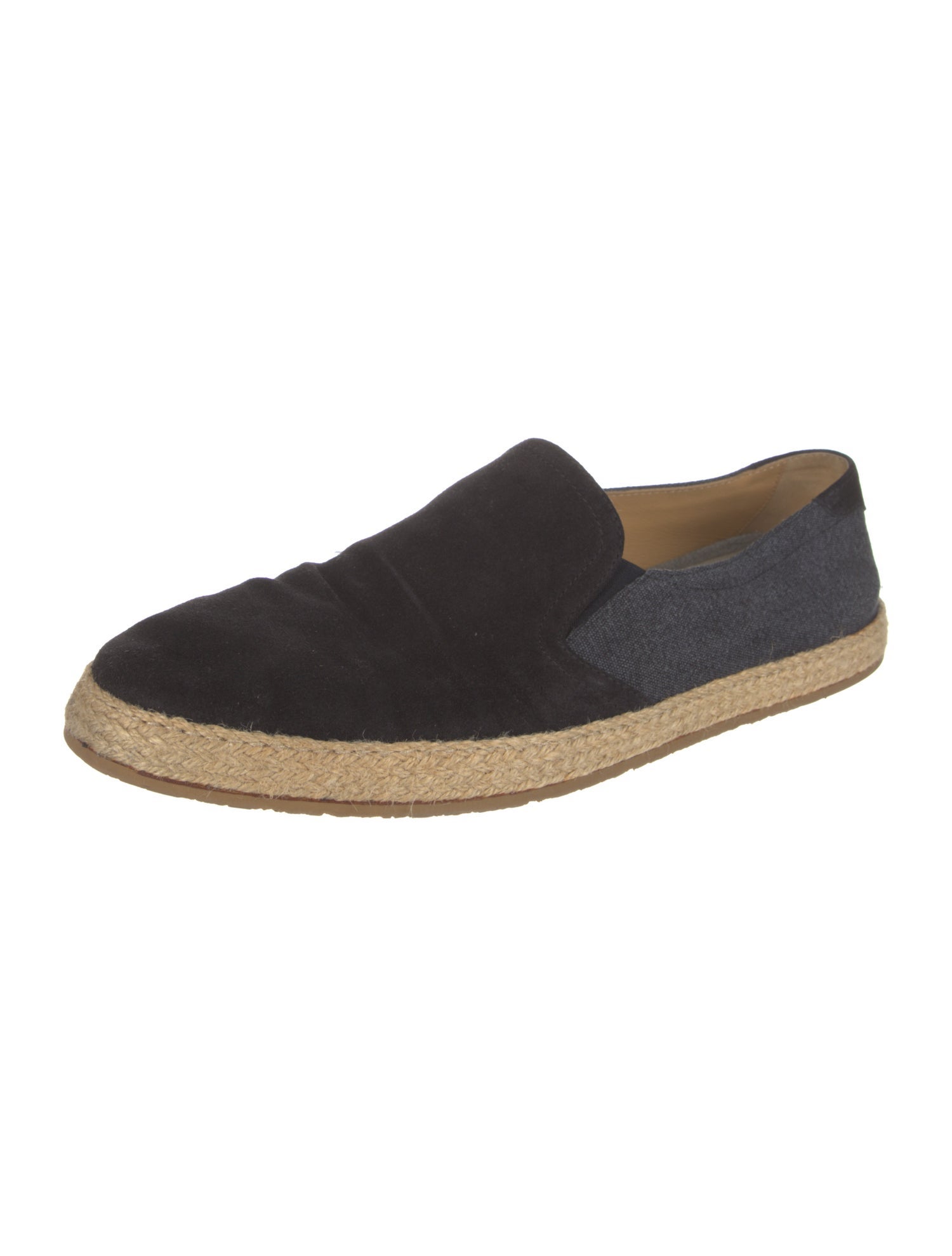 Brunello Cucinelli Suede Braided Accents Loafers