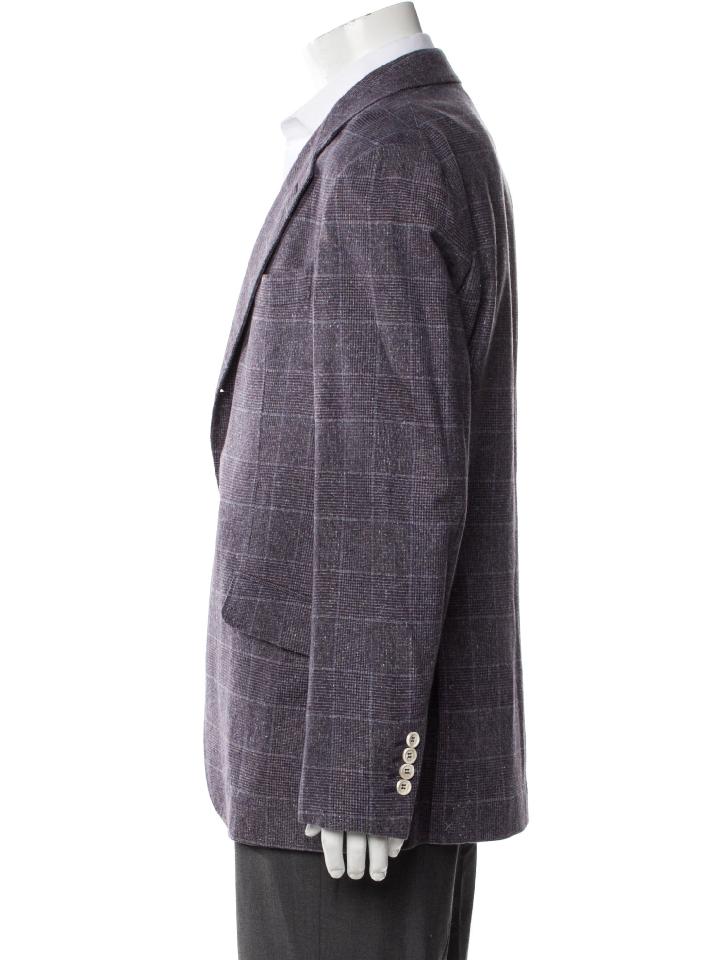 Brunello Cucinelli Plaid Print Blazer