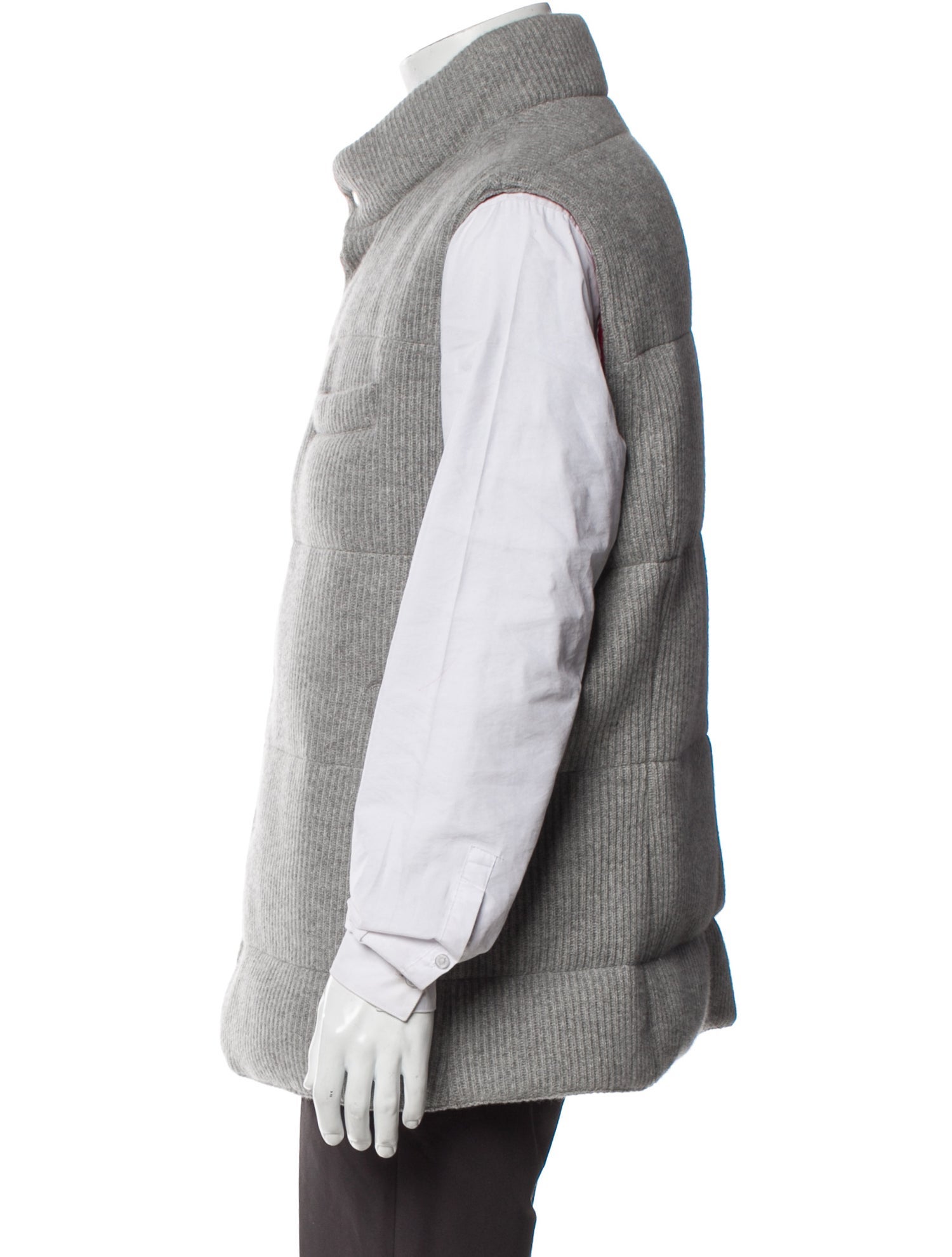 Brunello Cucinelli Cashmere Plaid Print Vest