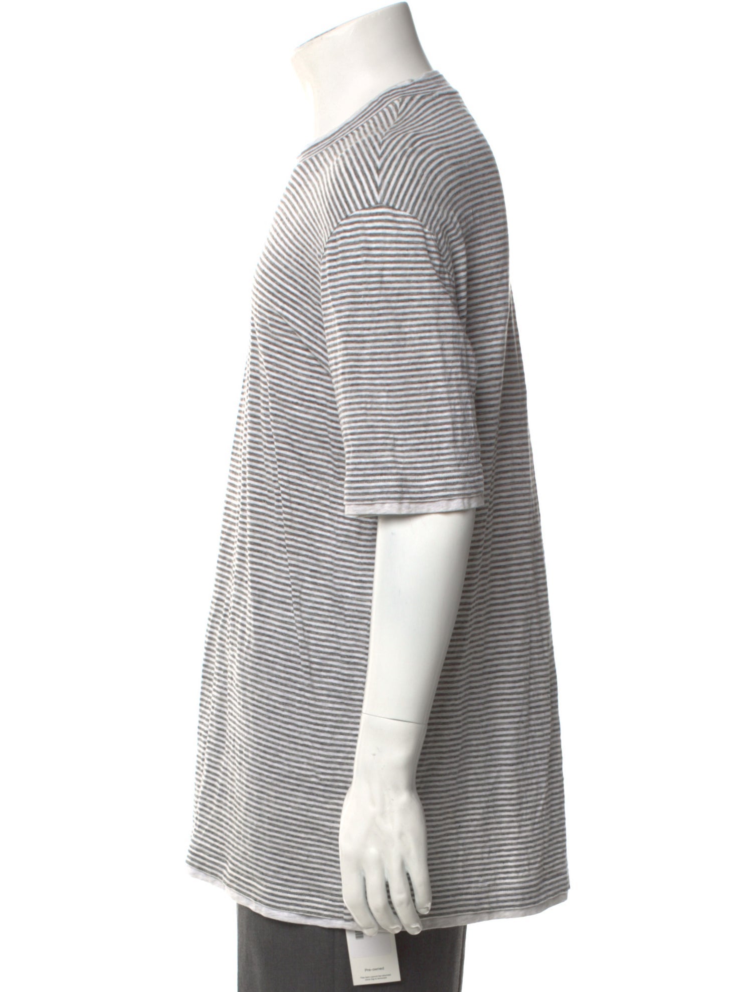 Brunello Cucinelli Linen Striped T-Shirt