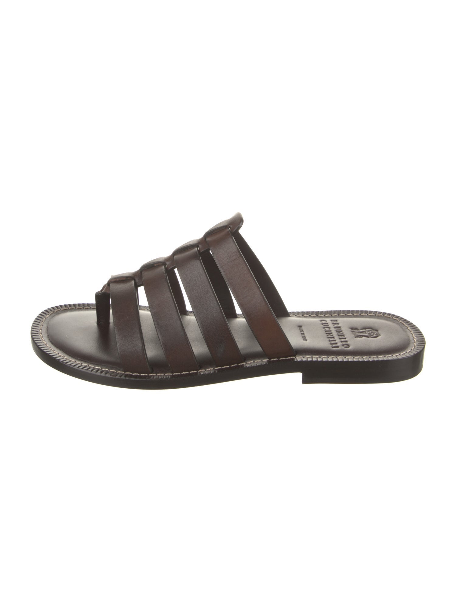 Brunello Cucinelli Leather Slides