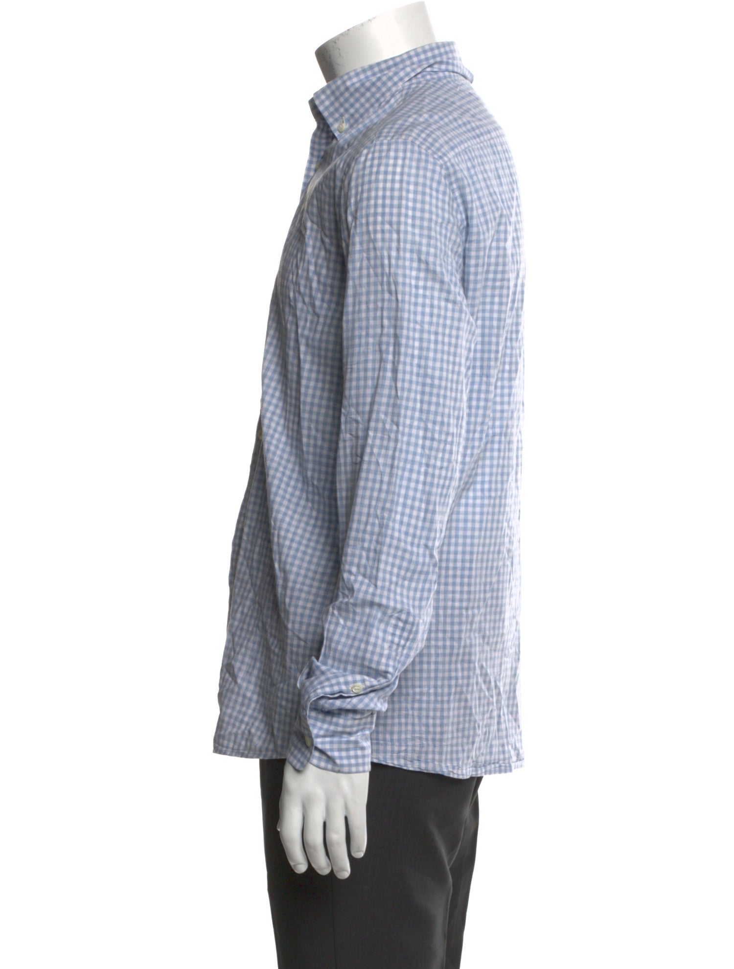Brunello Cucinelli Plaid Print Long Sleeve Shirt