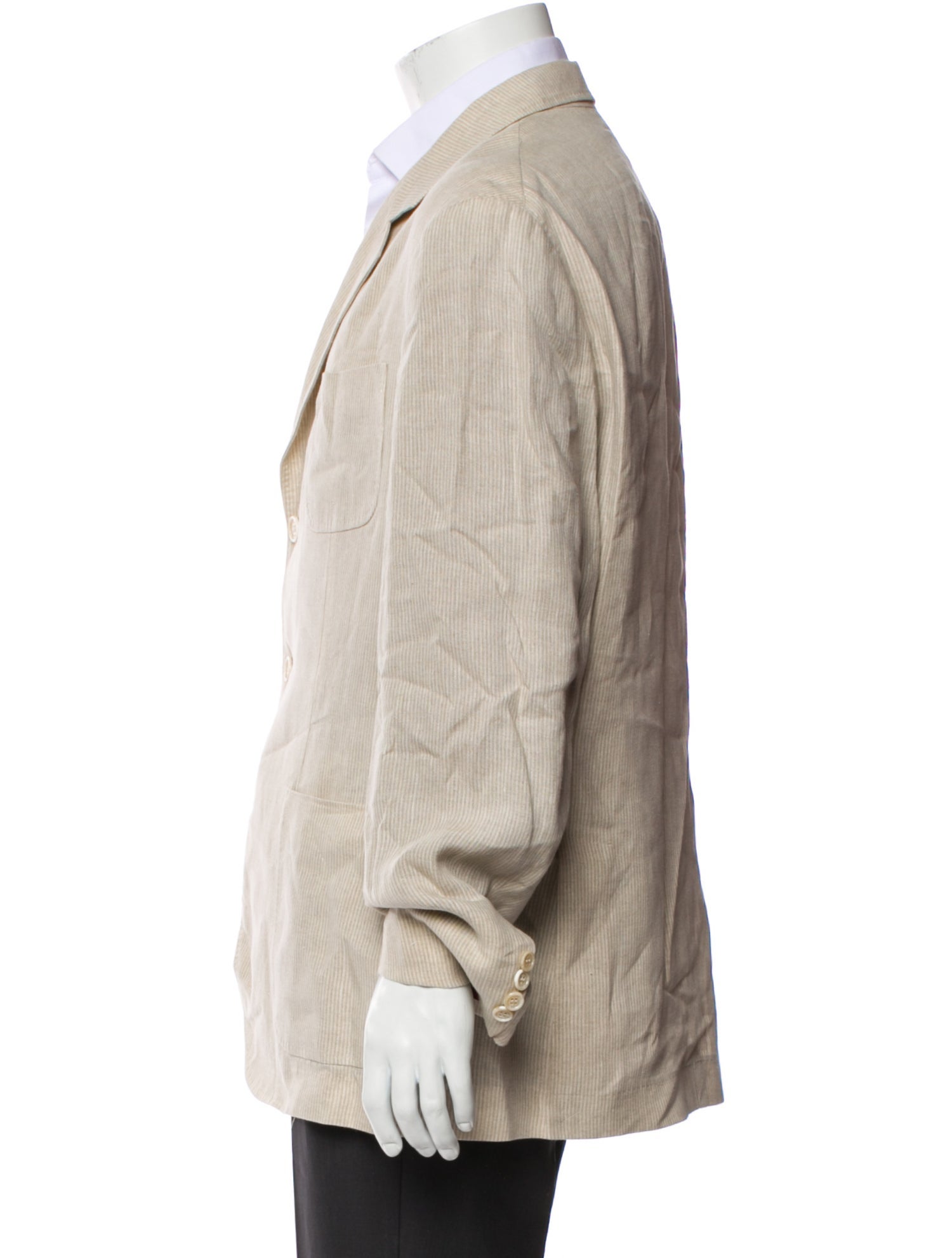 Brunello Cucinelli Linen Striped Sport Coat