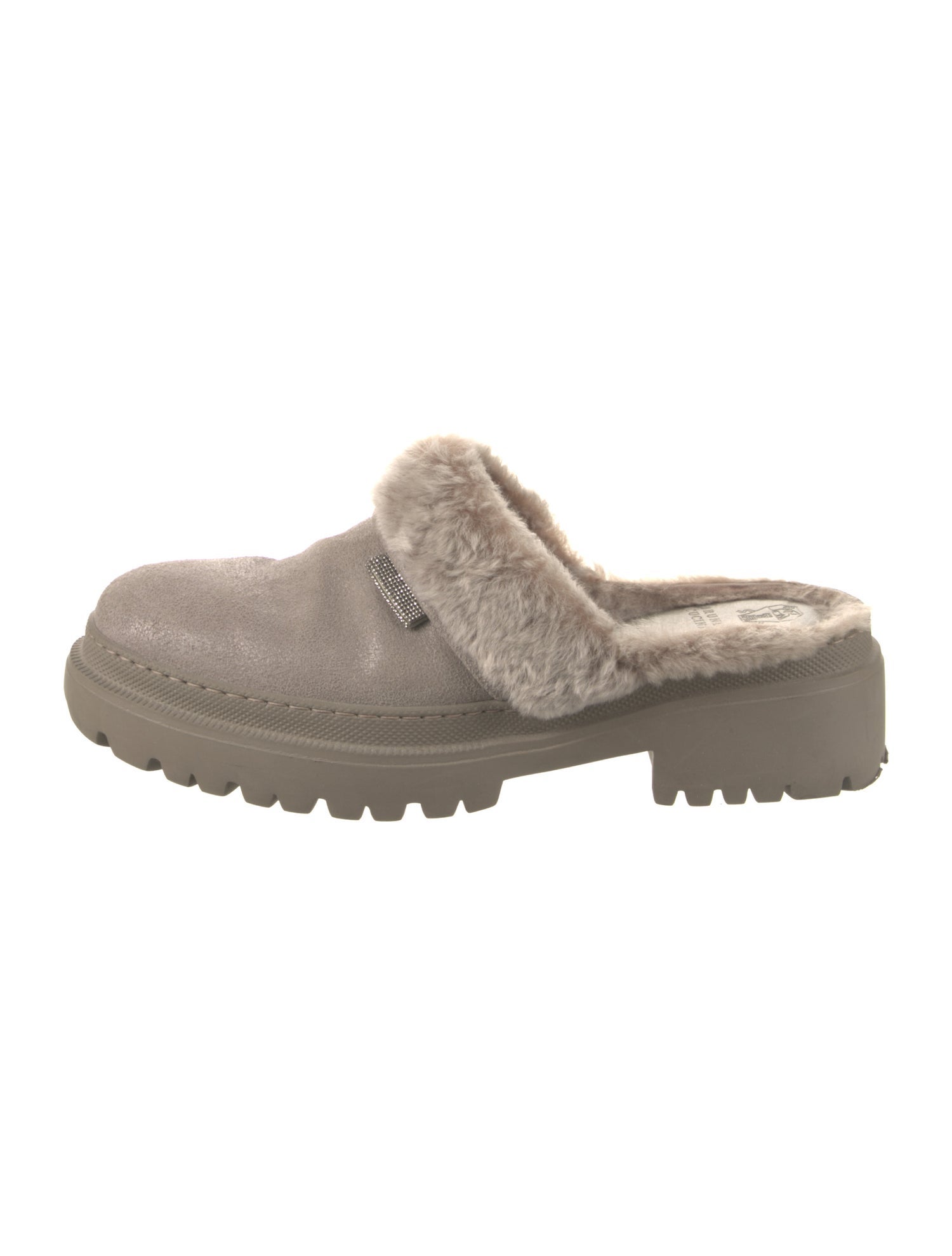 Brunello Cucinelli Monili Suede Mules
