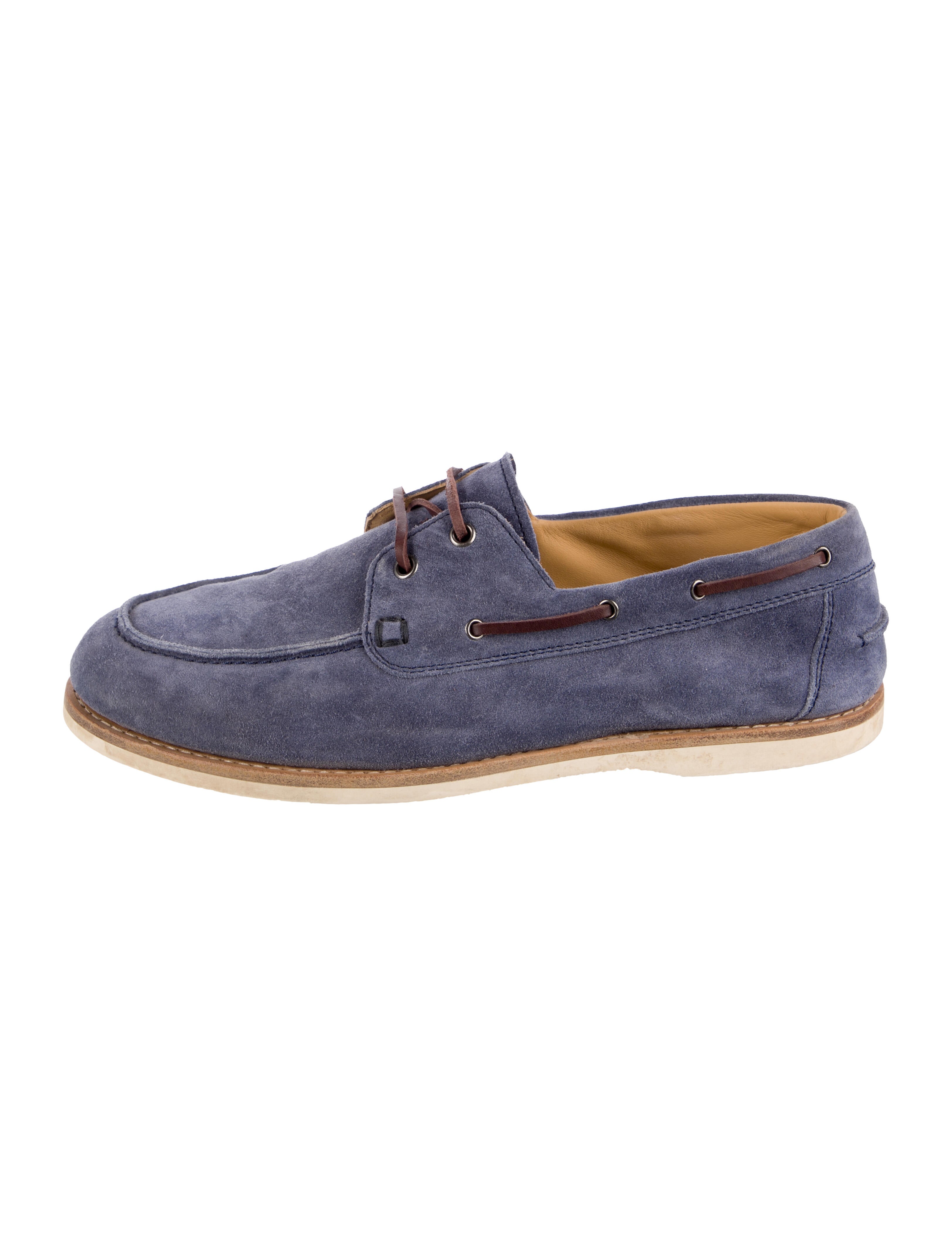 Brunello Cucinelli Suede Boat Shoes