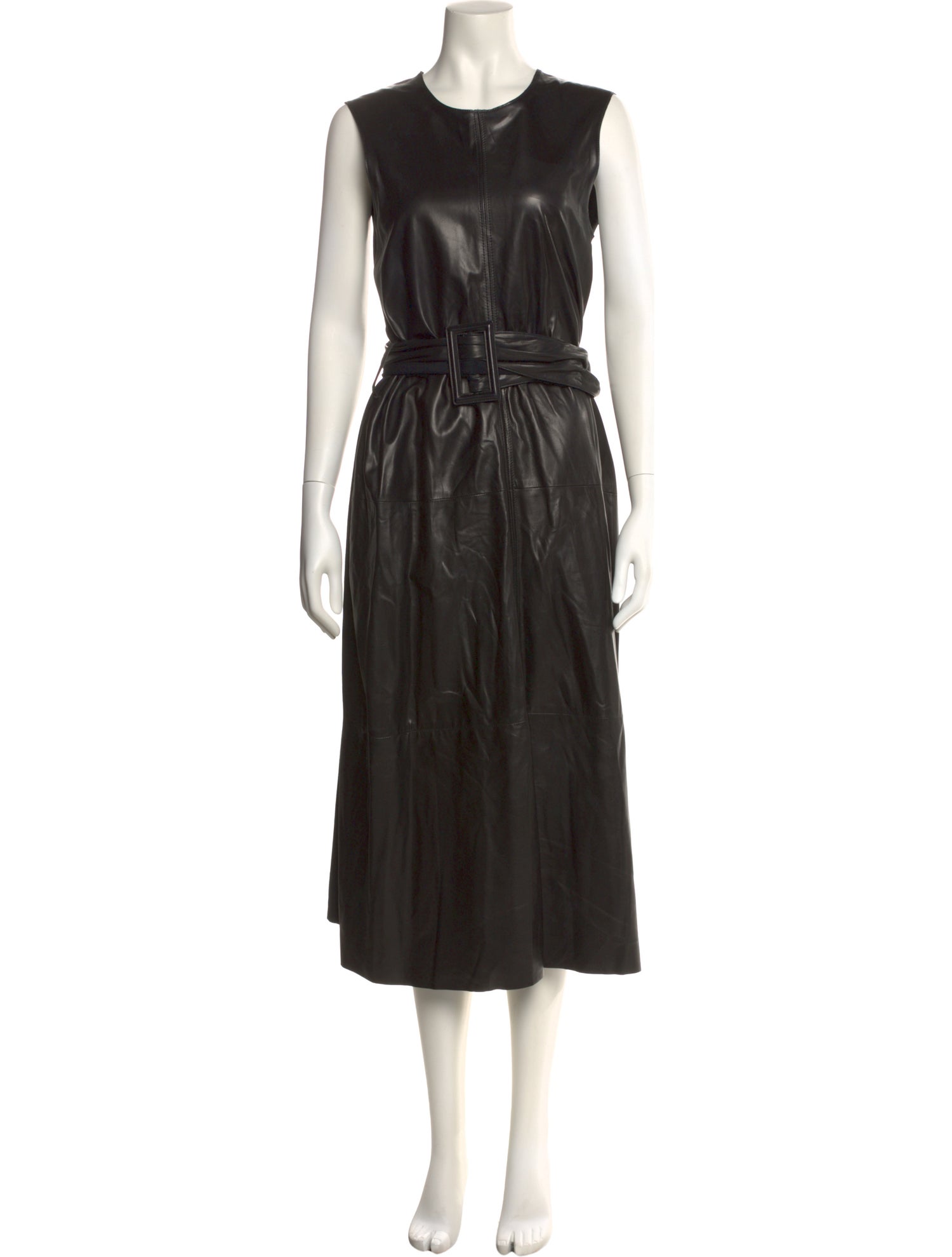 Brunello Cucinelli Leather Long Dress