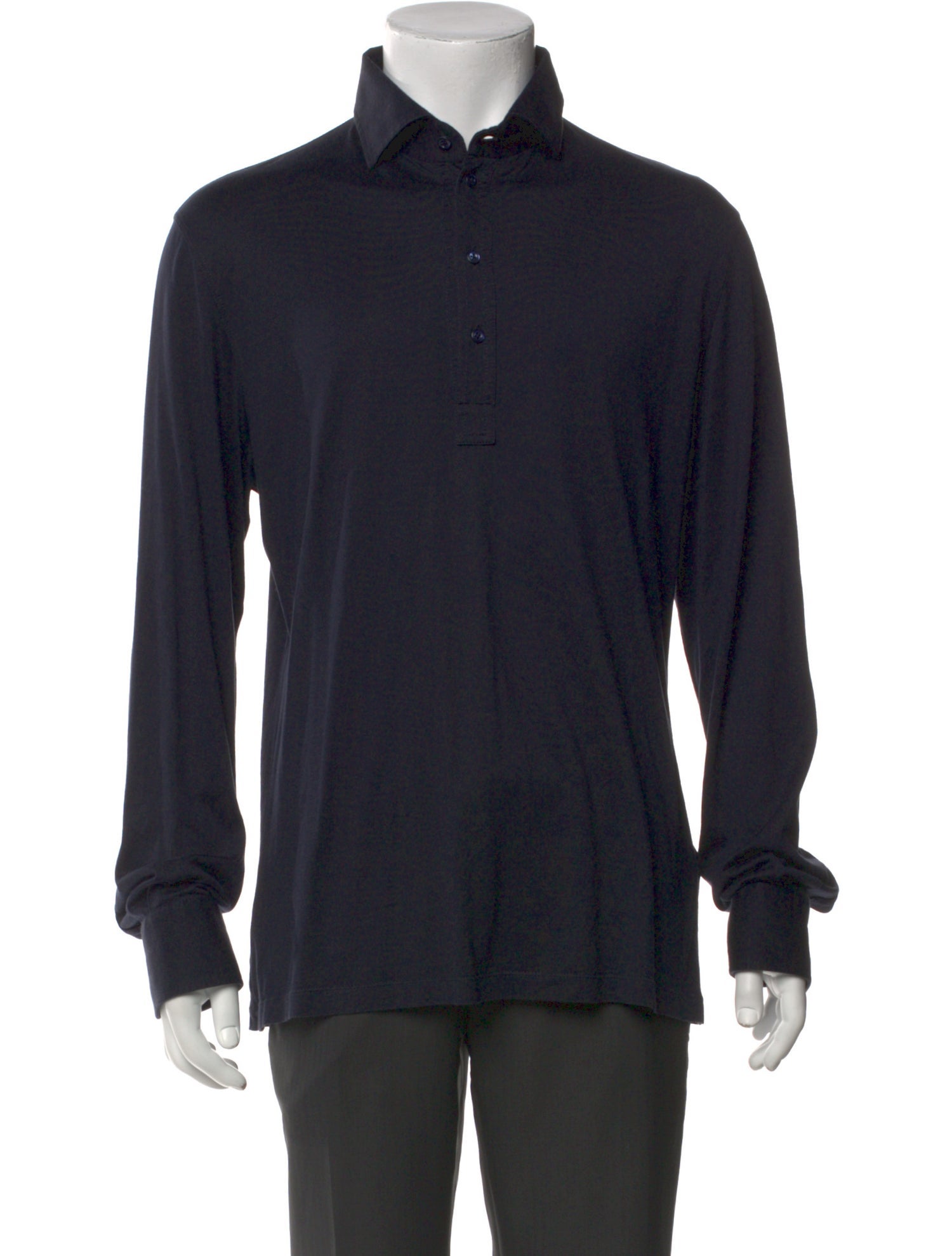 Brunello Cucinelli Silk Collar Polo Shirt