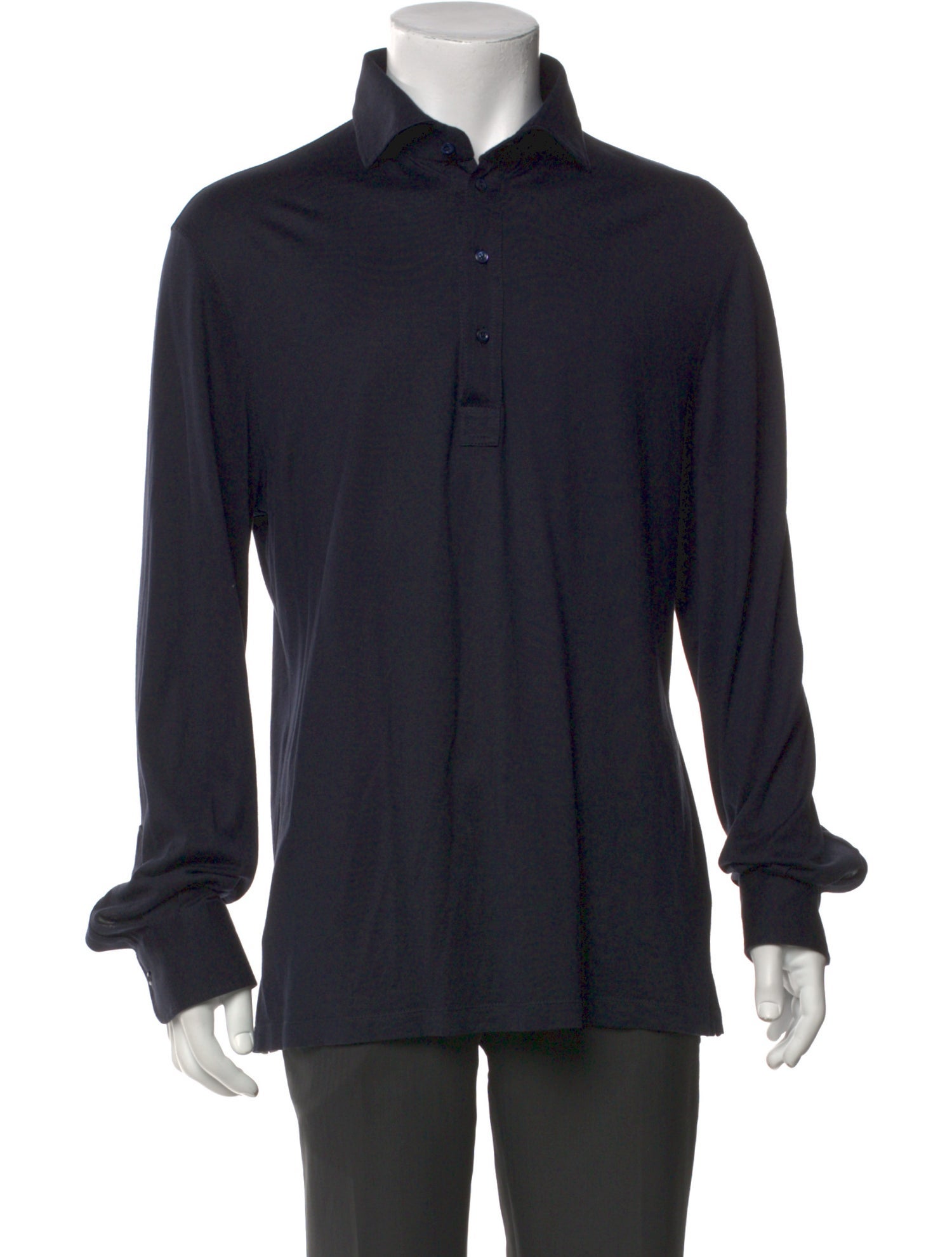 Brunello Cucinelli Silk Collar Polo Shirt