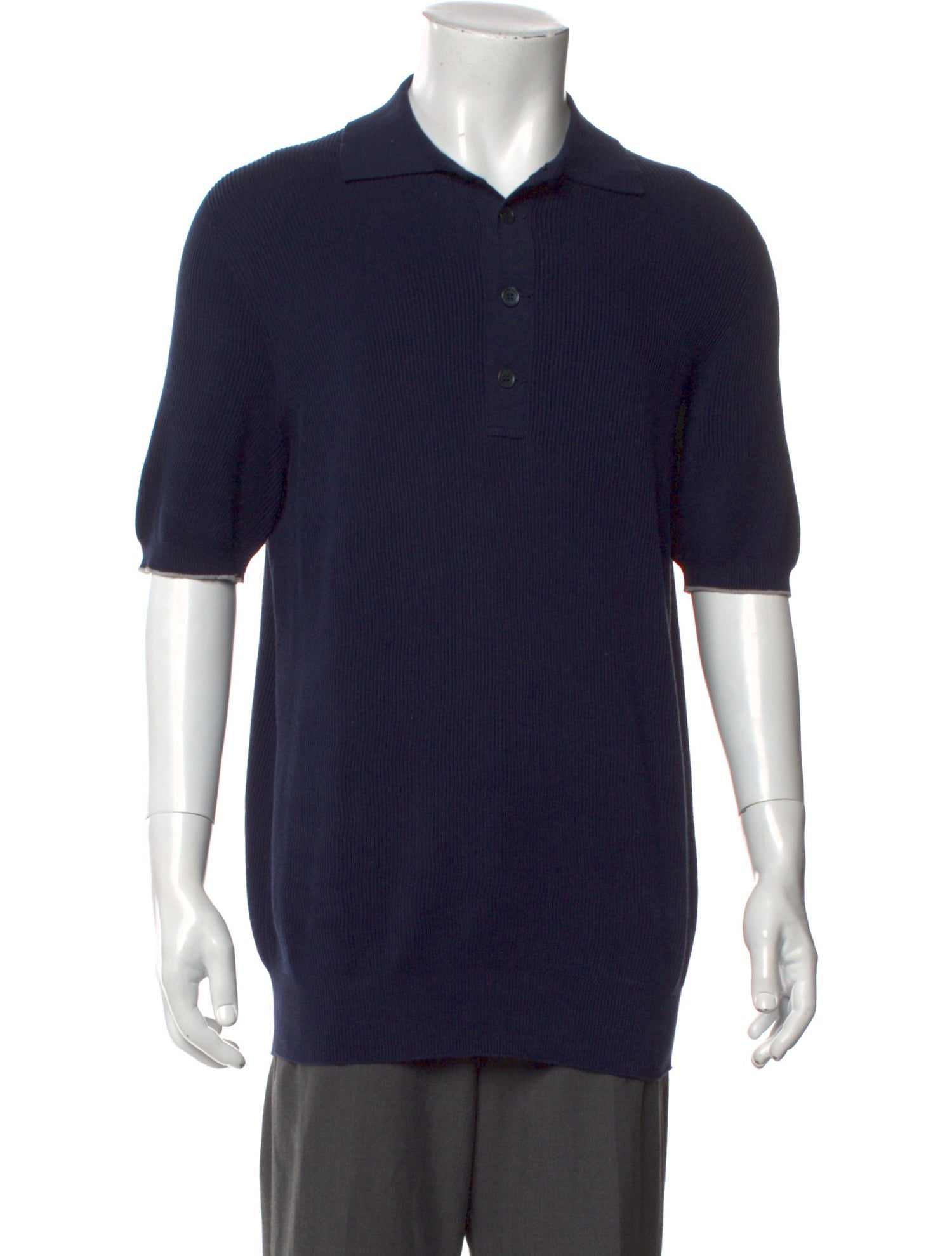 Brunello Cucinelli Collar Short Sleeve Polo Shirt