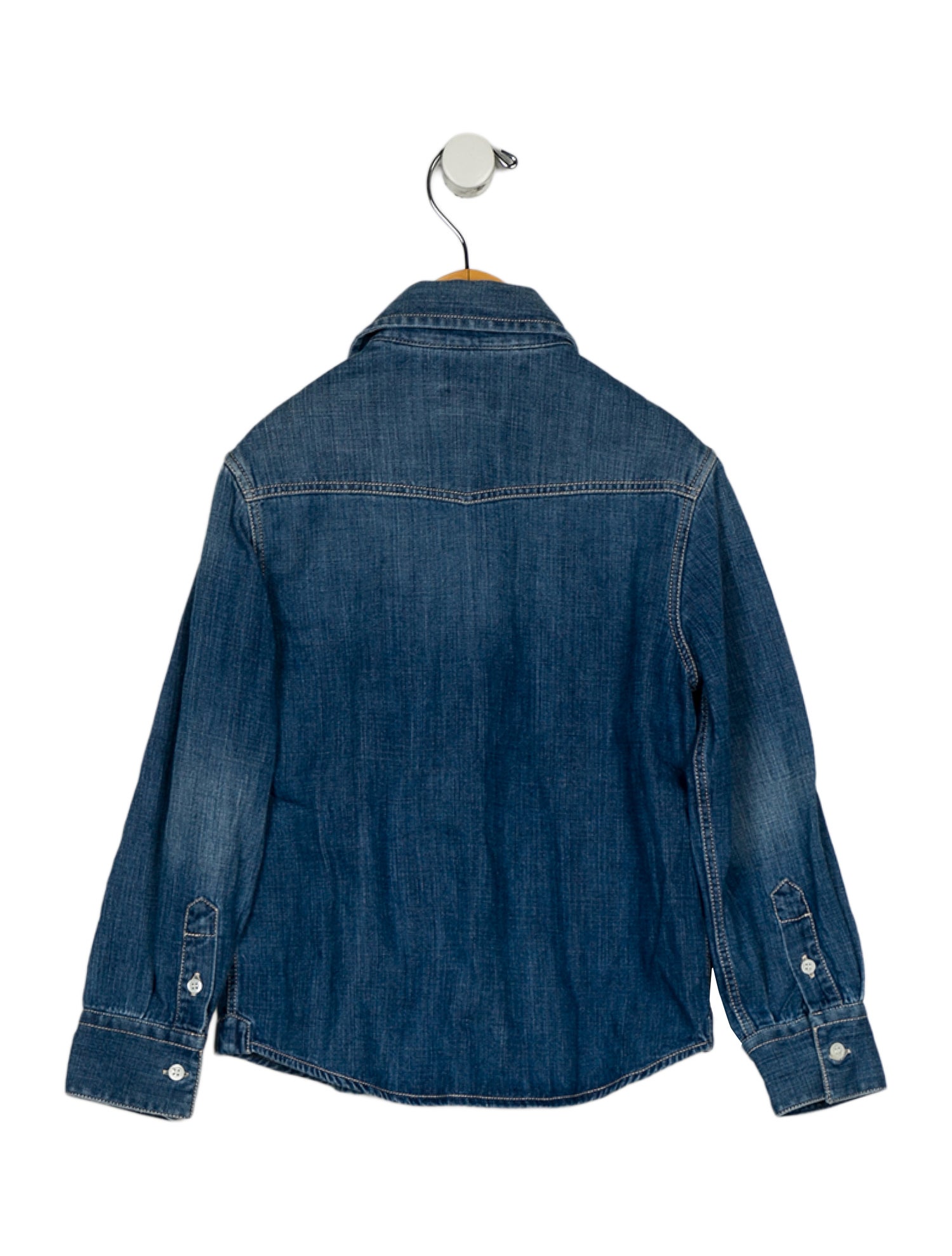 Brunello Cucinelli Toddler Boys' Denim Button-Up Top