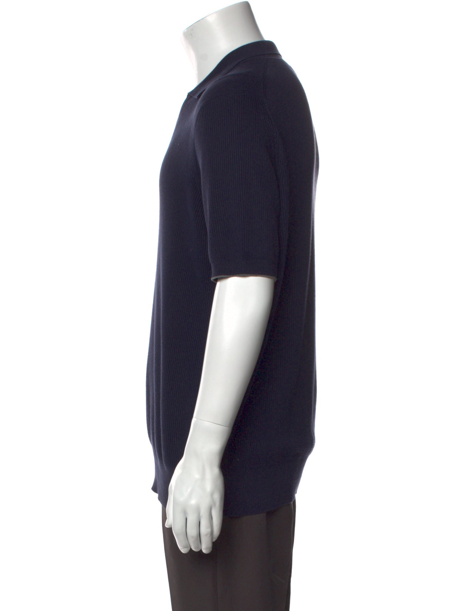 Brunello Cucinelli V-Neck Short Sleeve Polo Sweater