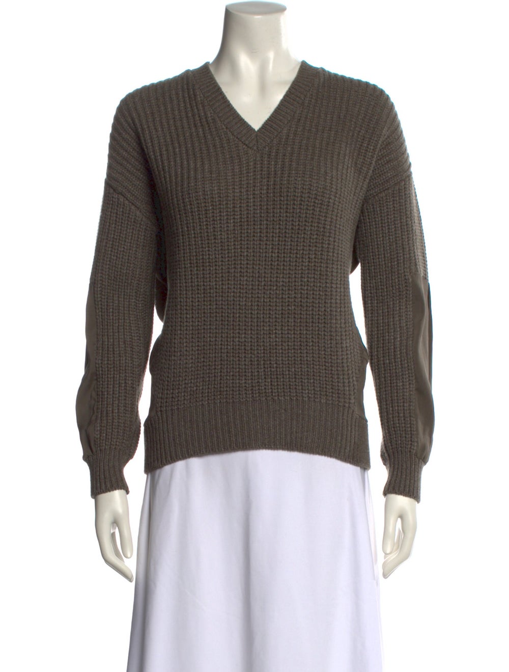 Brunello Cucinelli Wool V-Neck Sweater - image 1