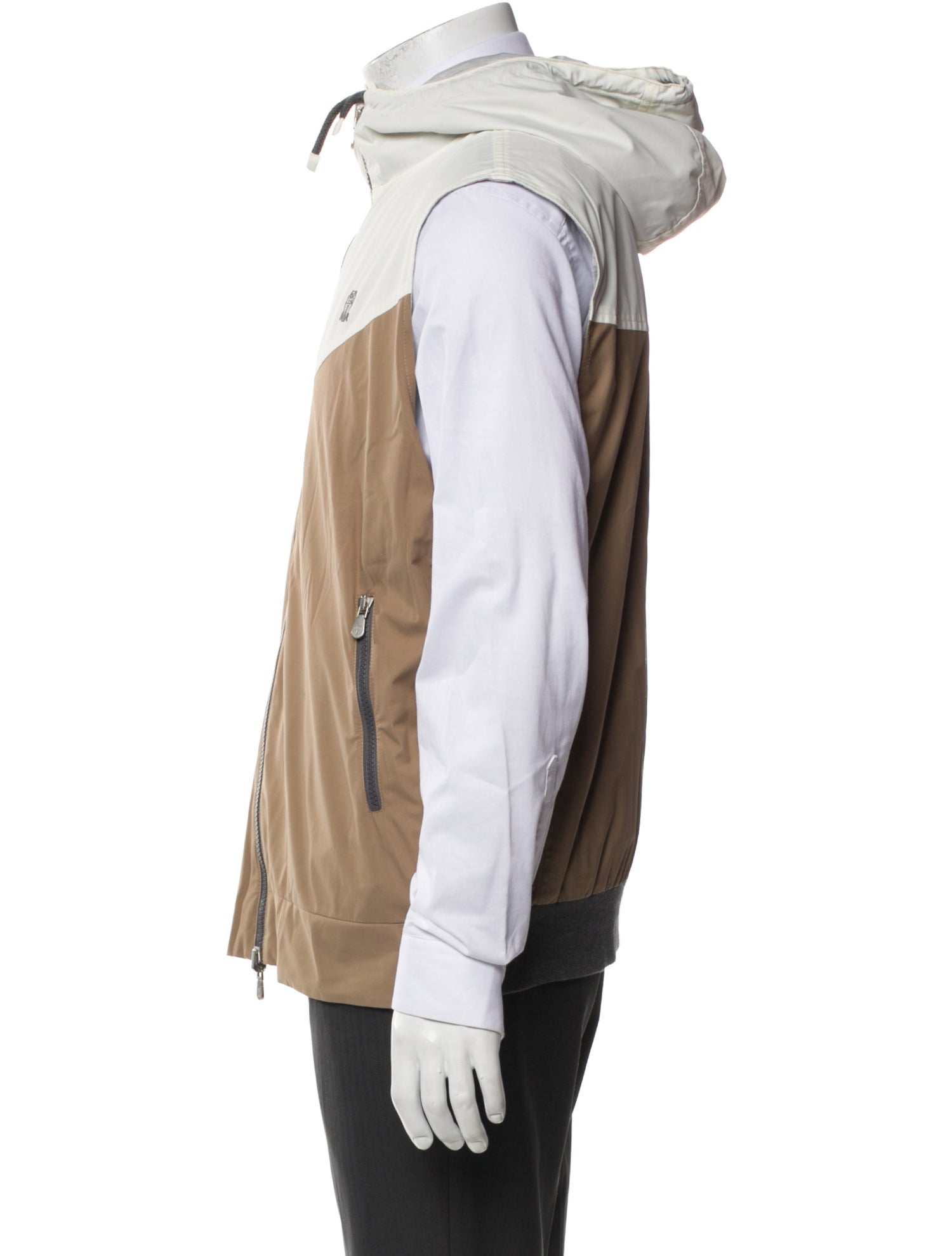 Brunello Cucinelli Colorblock Pattern Windbreaker