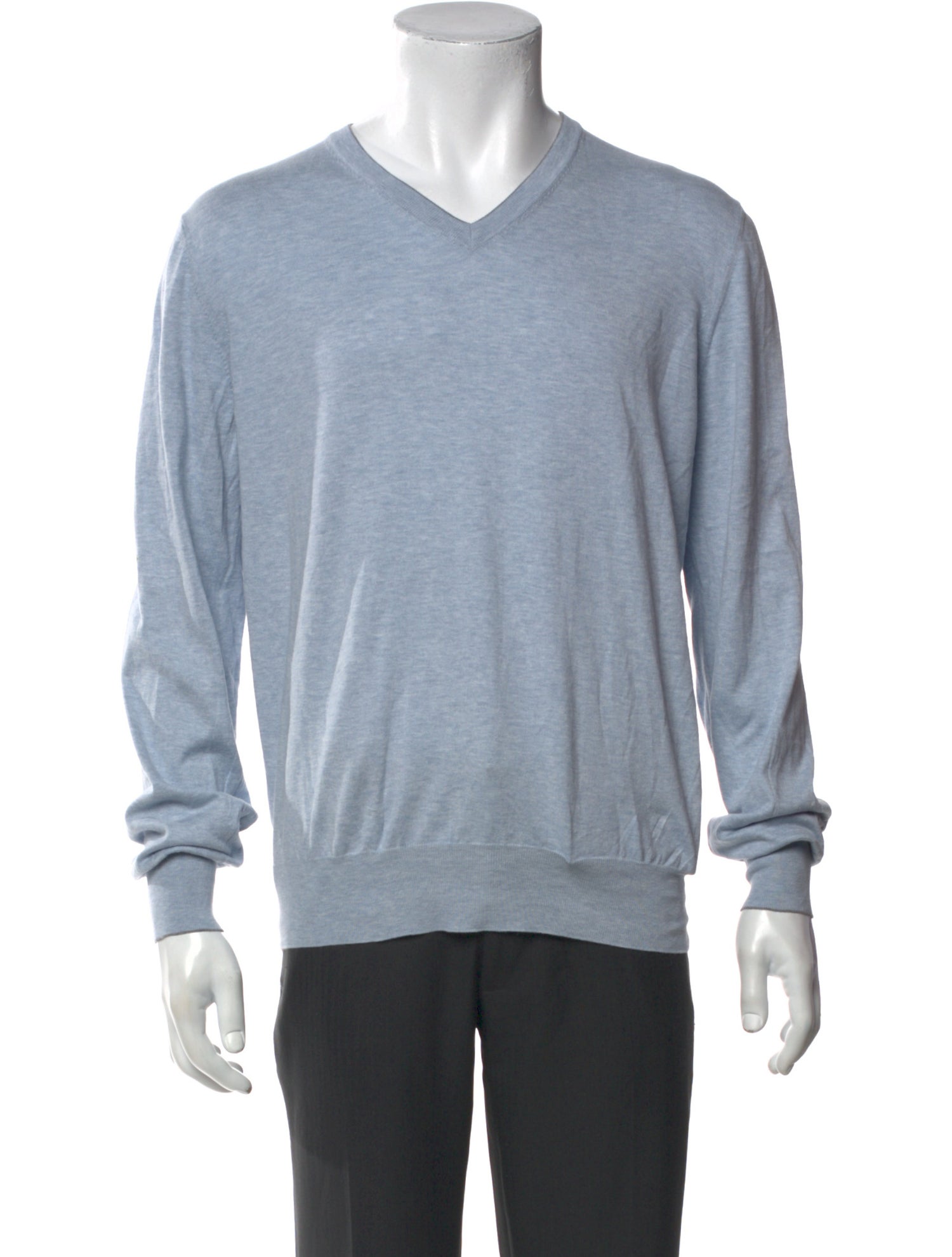 Brunello Cucinelli V-Neck Long Sleeve Pullover