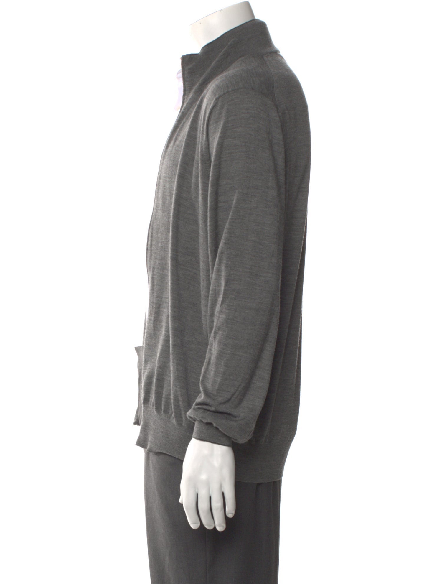 Brunello Cucinelli Wool Open Front Cardigan