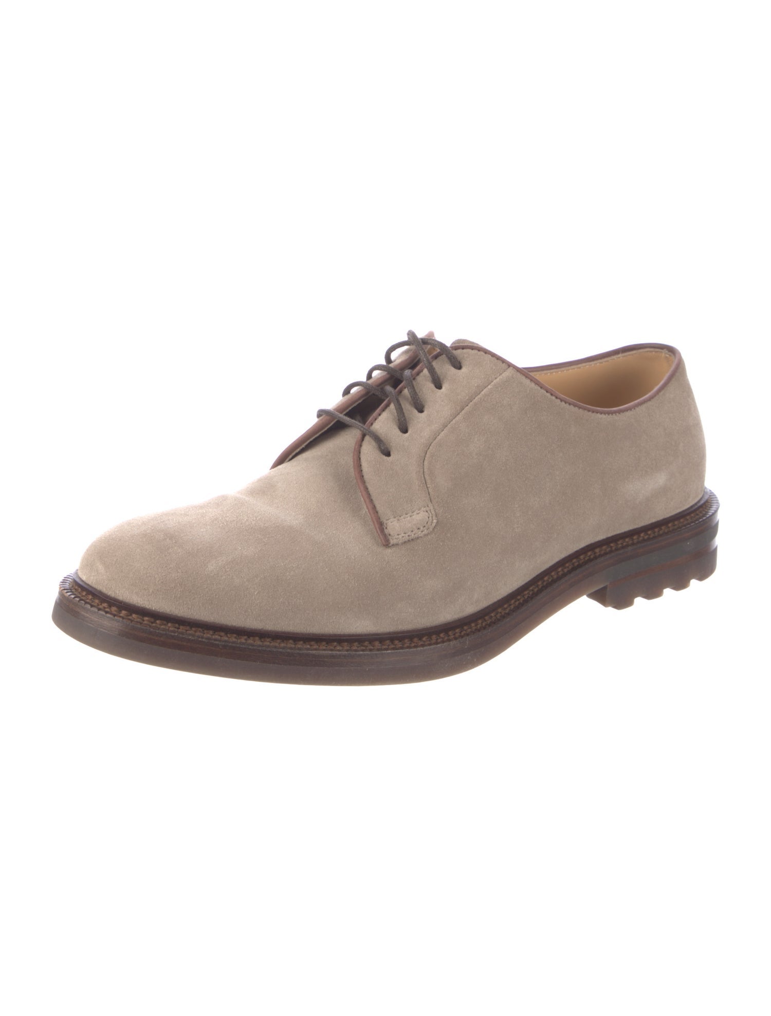 Brunello Cucinelli Suede Derby Shoes