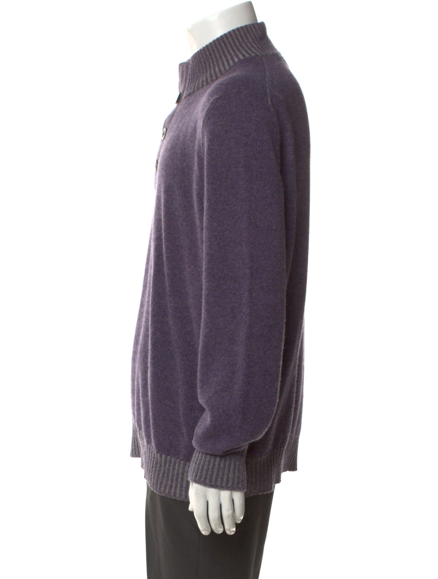 Brunello Cucinelli Cashmere Mock Neck Polo Sweater