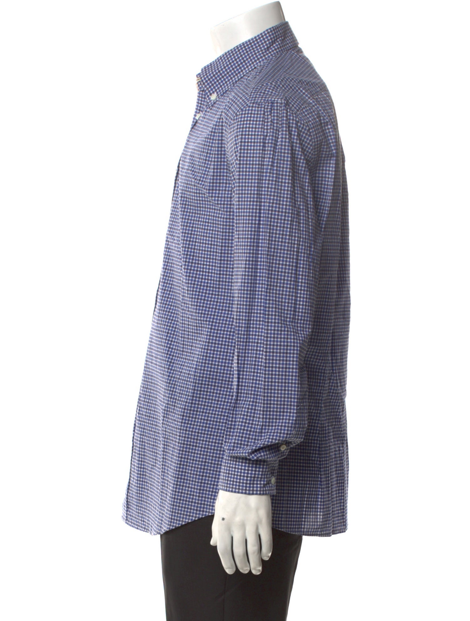 Brunello Cucinelli Plaid Print Long Sleeve Shirt w/ Tags