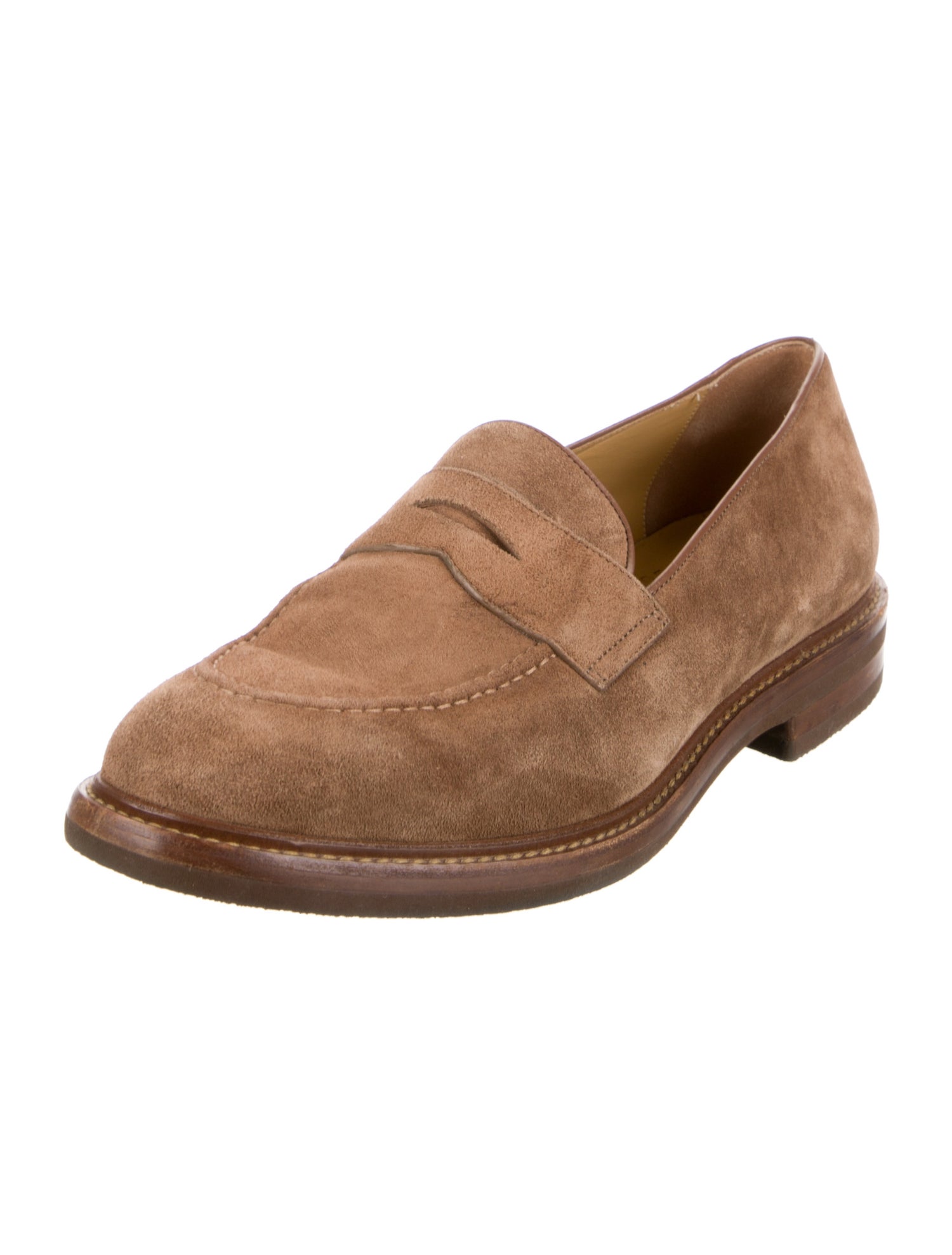 Brunello Cucinelli Suede Tassel Accents Dress Loafers