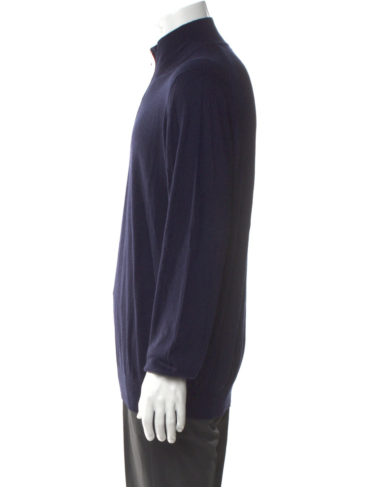 Brunello Cucinelli Virgin Wool Mock Neck Polo Sweater w/ Tags