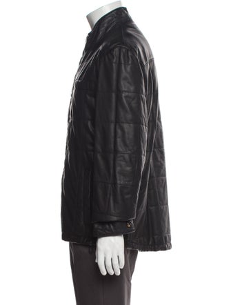 Brunello Cucinelli Leather Utility Jacket
