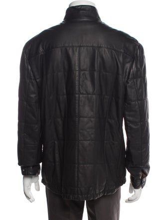 Brunello Cucinelli Leather Utility Jacket