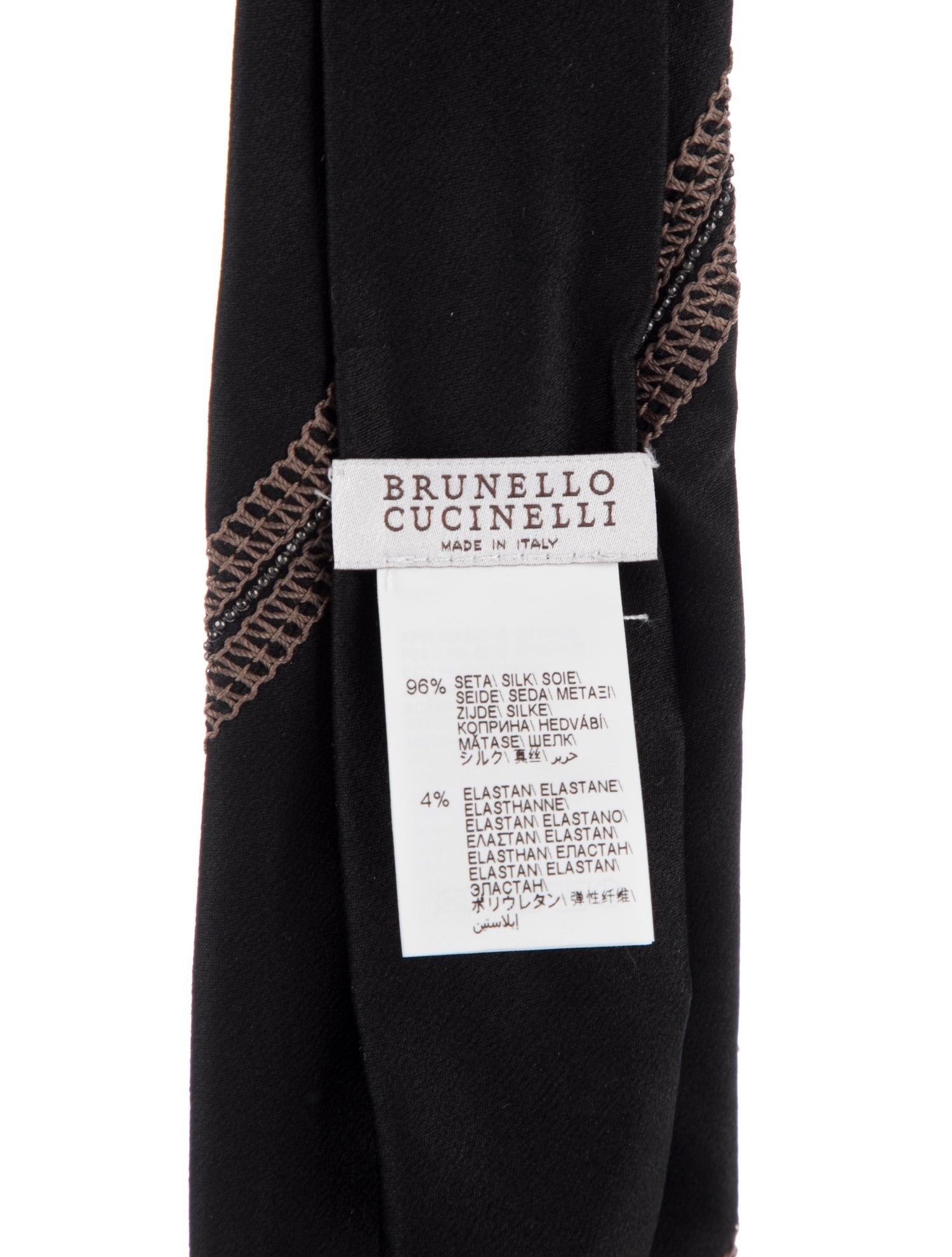 Brunello Cucinelli Silk Pattern Tie