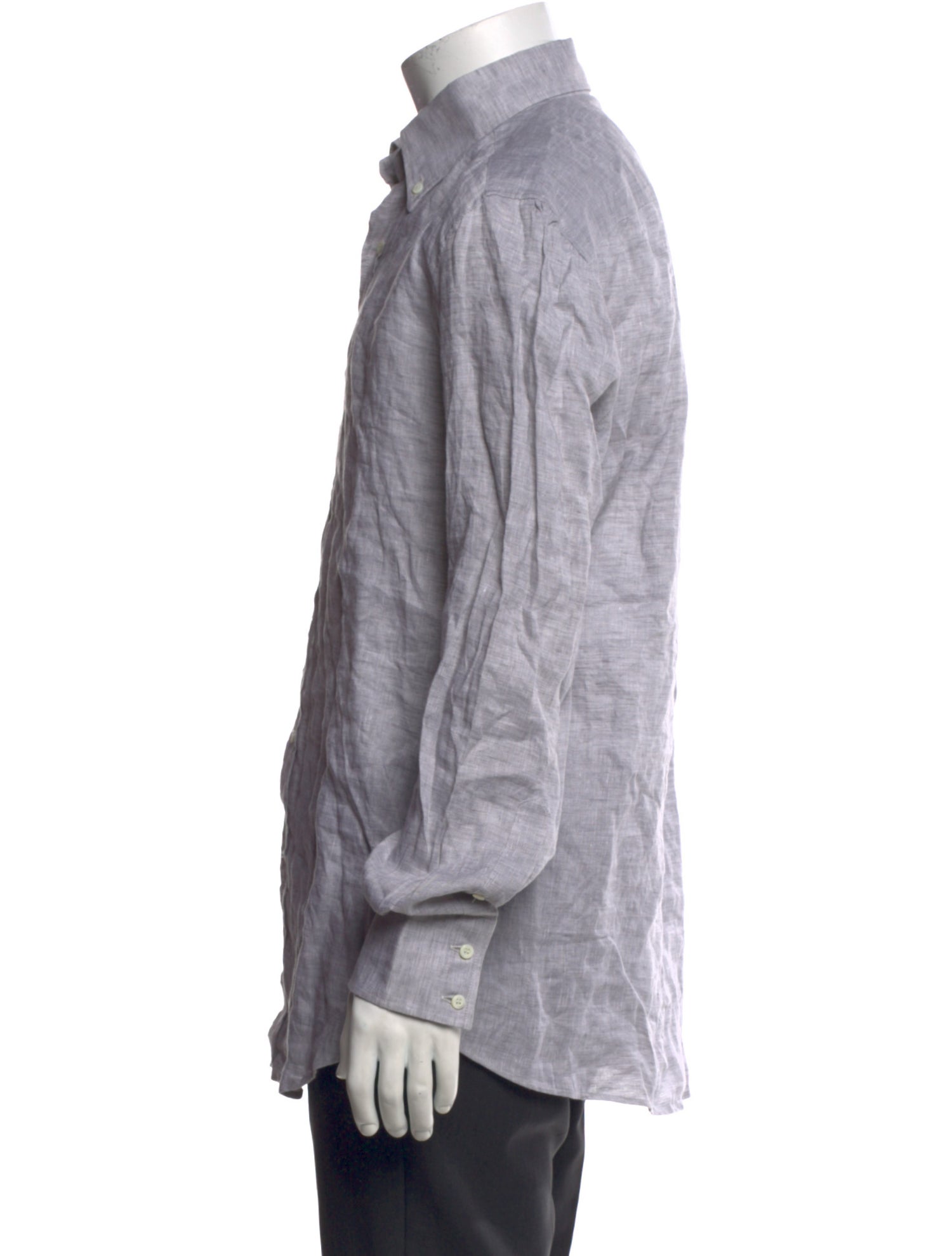 Brunello Cucinelli Linen Long Sleeve Shirt