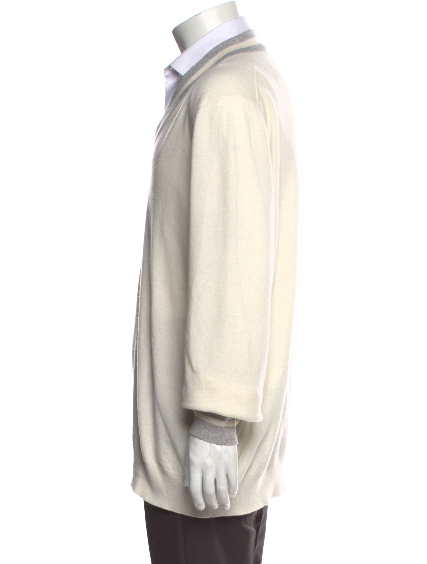 Brunello Cucinelli Cashmere Striped Cardigan