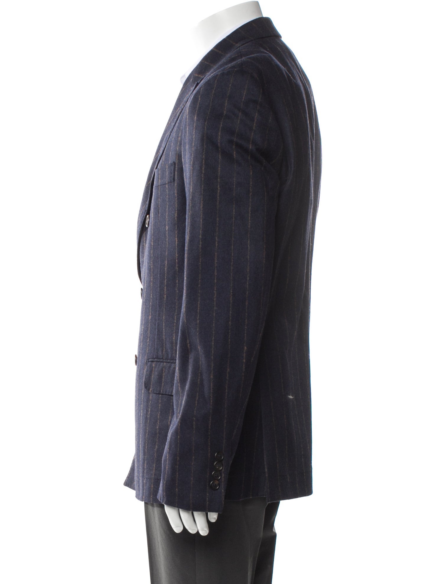 Brunello Cucinelli Wool Striped Blazer