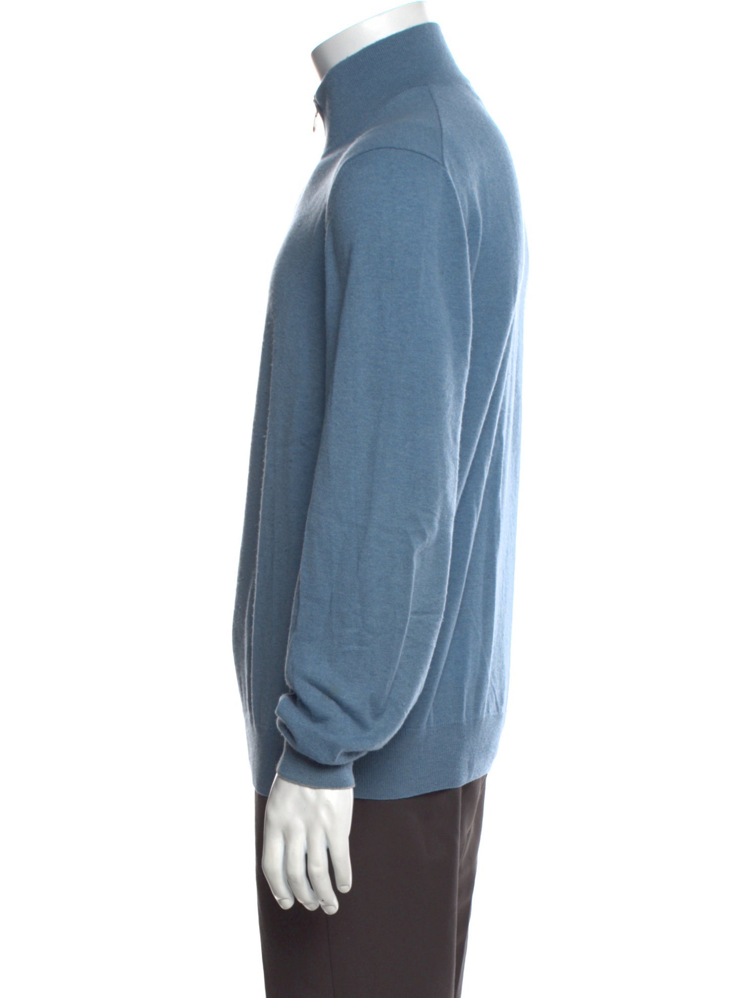 Brunello Cucinelli Cashmere Mock Neck Polo Sweater