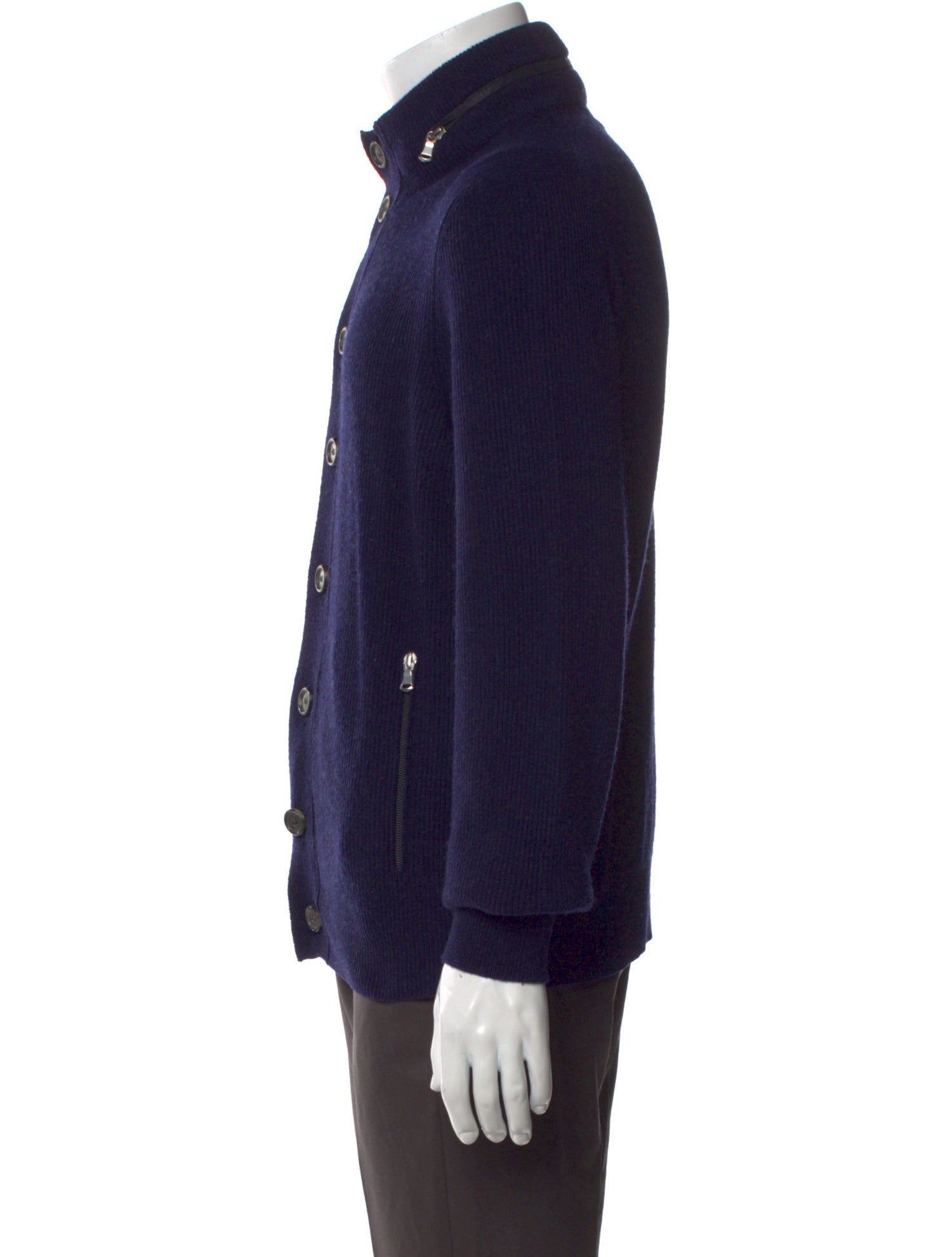 Brunello Cucinelli Cashmere Mock Neck Cardigan