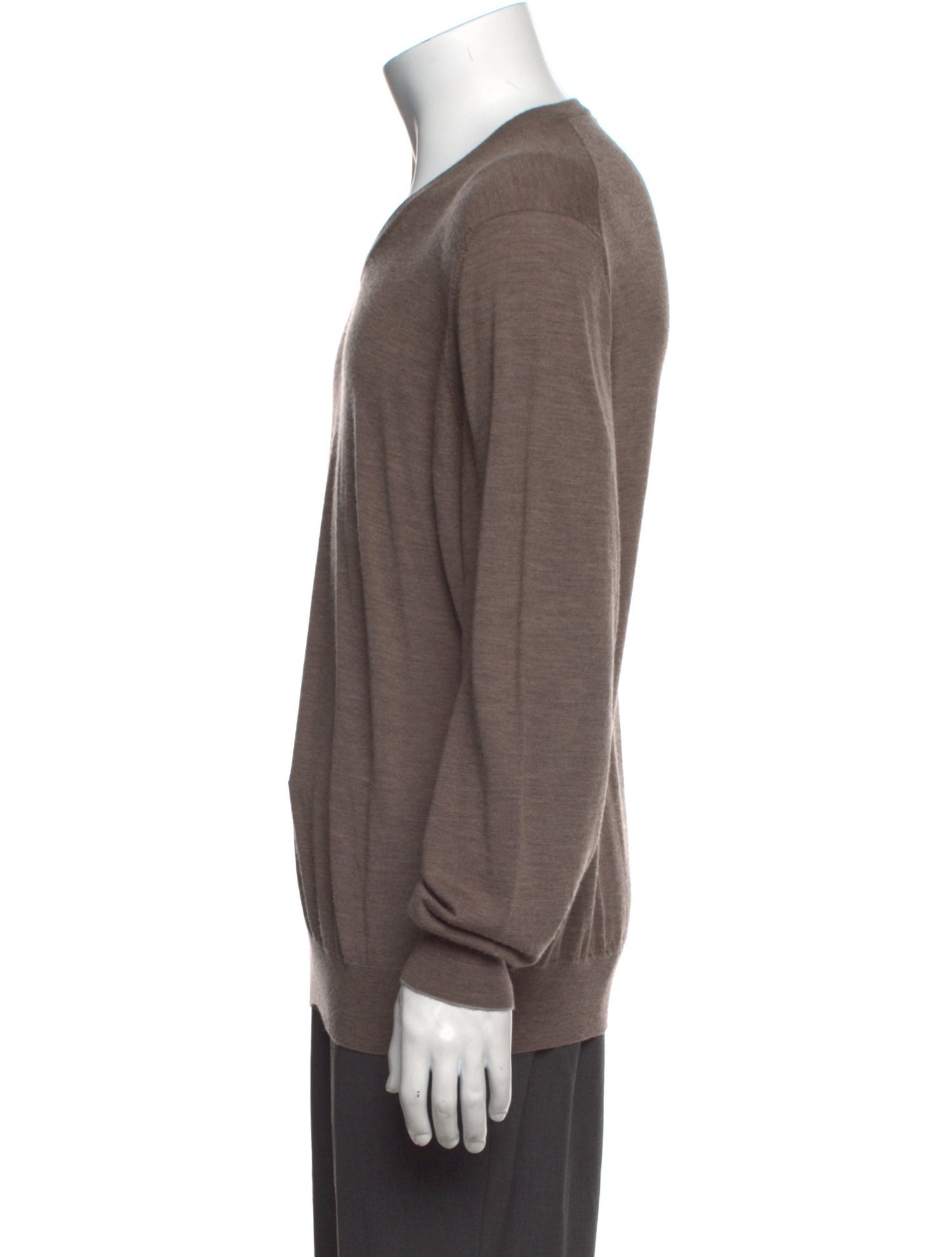 Brunello Cucinelli Wool V-Neck Pullover w/ Tags