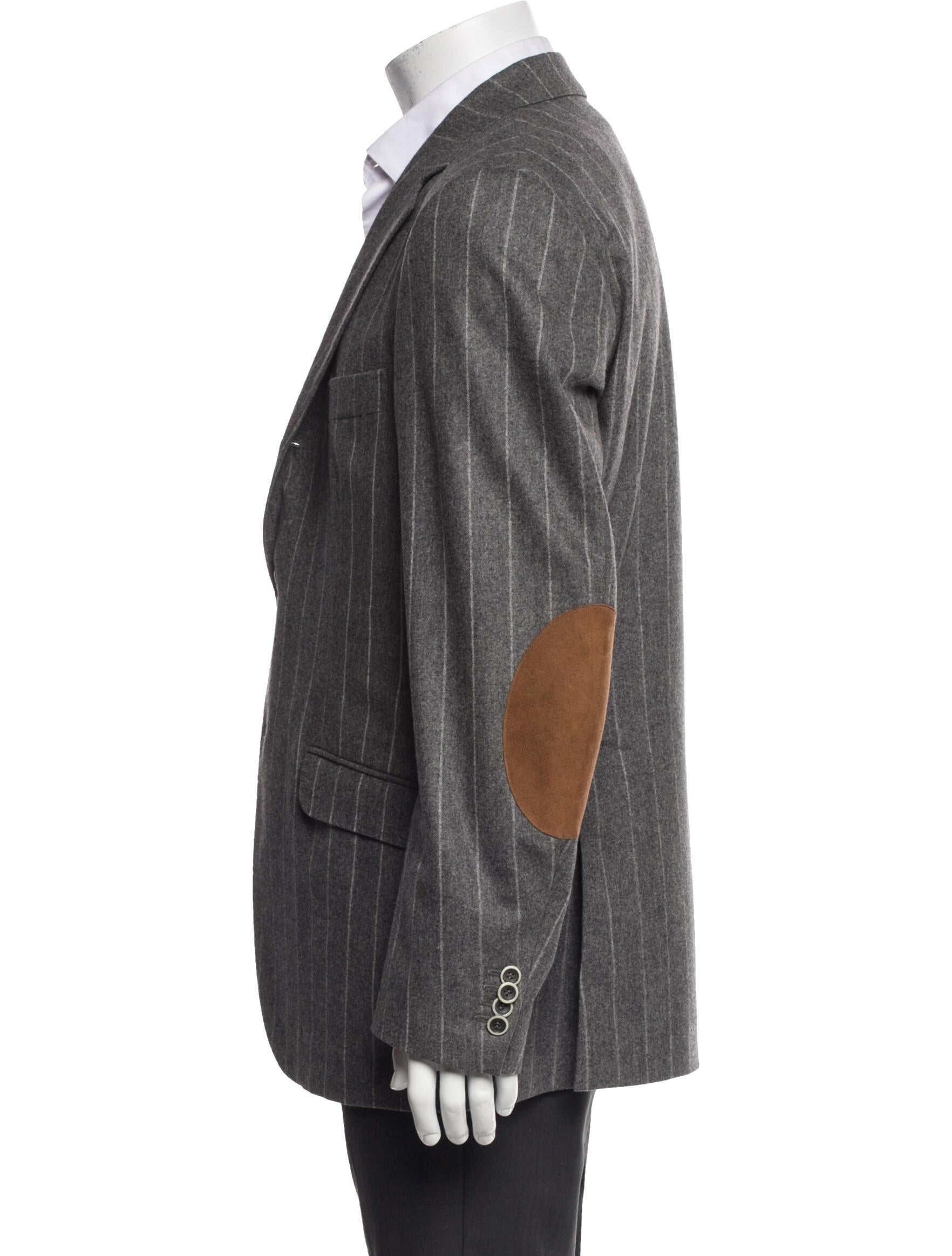 Brunello Cucinelli Wool Striped Blazer